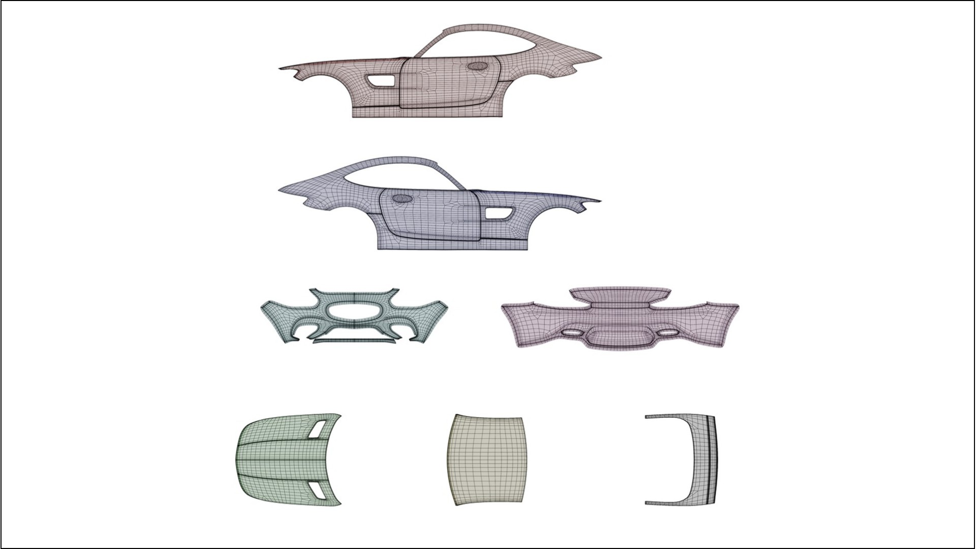 Mercedes AMG GT C190 Coupe VECTOR VIBE – Kit Wrap PPF Personalizat din Folie de Poliuretan Imprimabilă 2