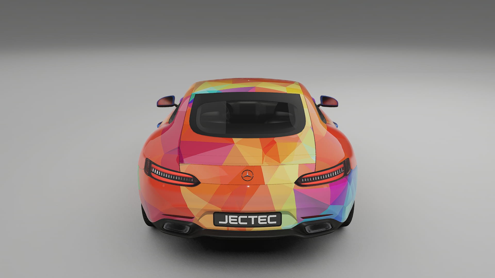 Mercedes AMG GT C190 Coupe VECTOR VIBE – Kit Wrap PPF Personalizat din Folie de Poliuretan Imprimabilă
