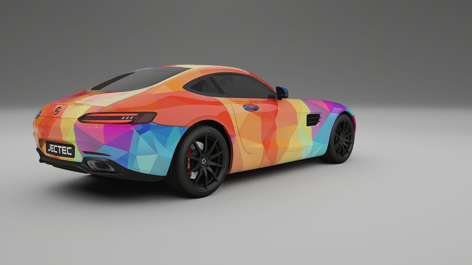 Mercedes AMG GT C190 Coupe VECTOR VIBE – Kit Wrap PPF Personalizat din Folie de Poliuretan Imprimabilă