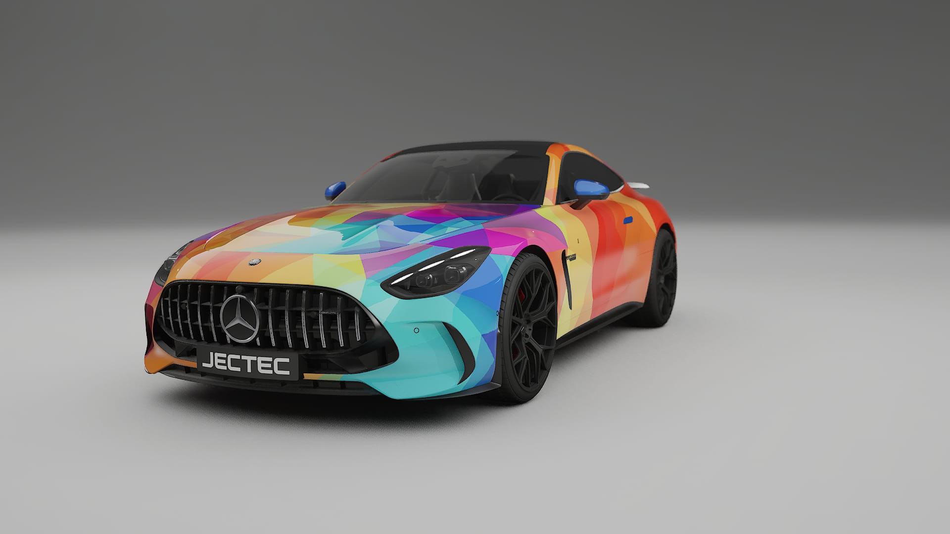 Mercedes AMG GT Coupe C192 VECTOR VIBE – Kit Wrap PPF Personalizat din Folie de Poliuretan Imprimabilă