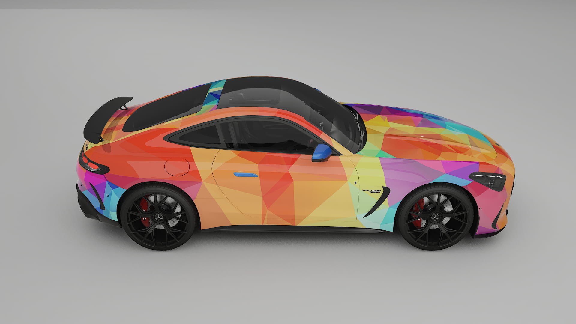 Mercedes AMG GT Coupe C192 VECTOR VIBE – Kit Wrap PPF Personalizat din Folie de Poliuretan Imprimabilă