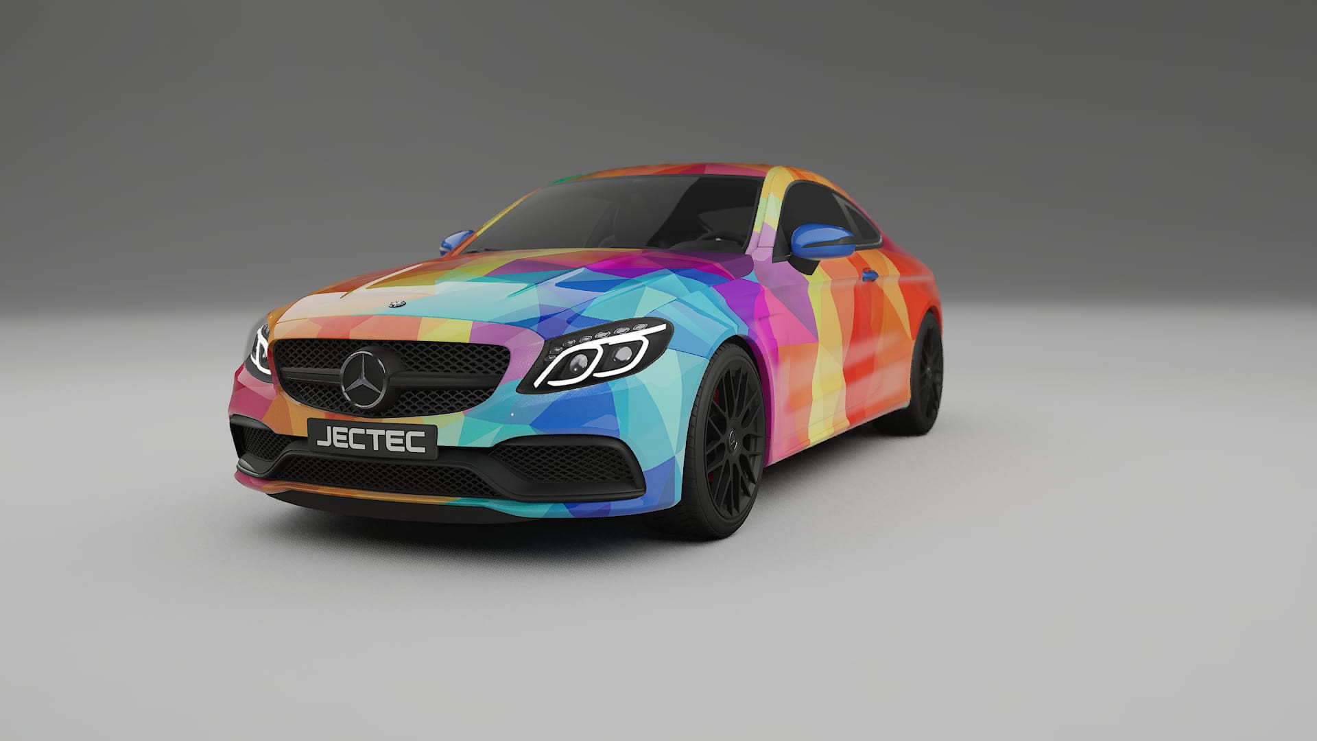 Mercedes C63 AMG W205 Coupe VECTOR VIBE – Kit Wrap PPF Personalizat din Folie de Poliuretan Imprimabilă