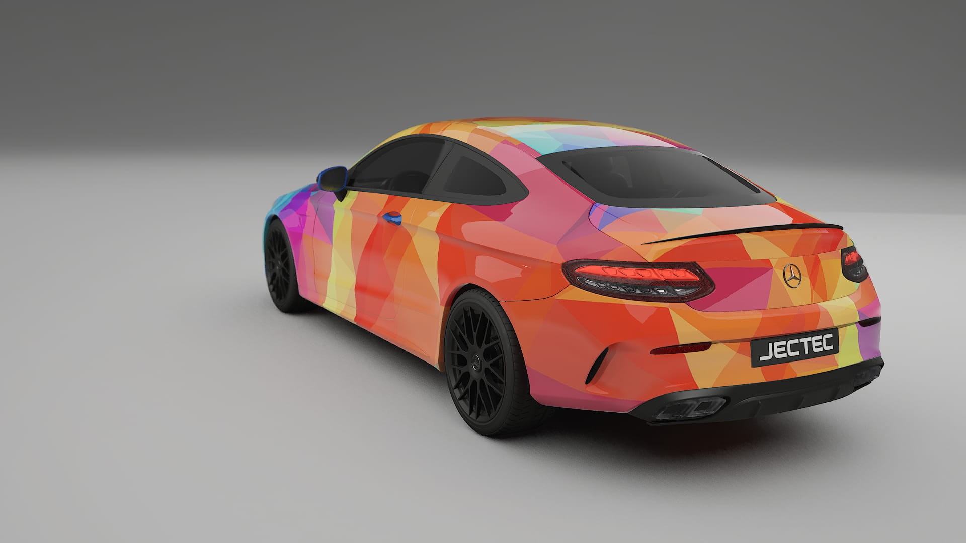 Mercedes C63 AMG W205 Coupe VECTOR VIBE – Kit Wrap PPF Personalizat din Folie de Poliuretan Imprimabilă