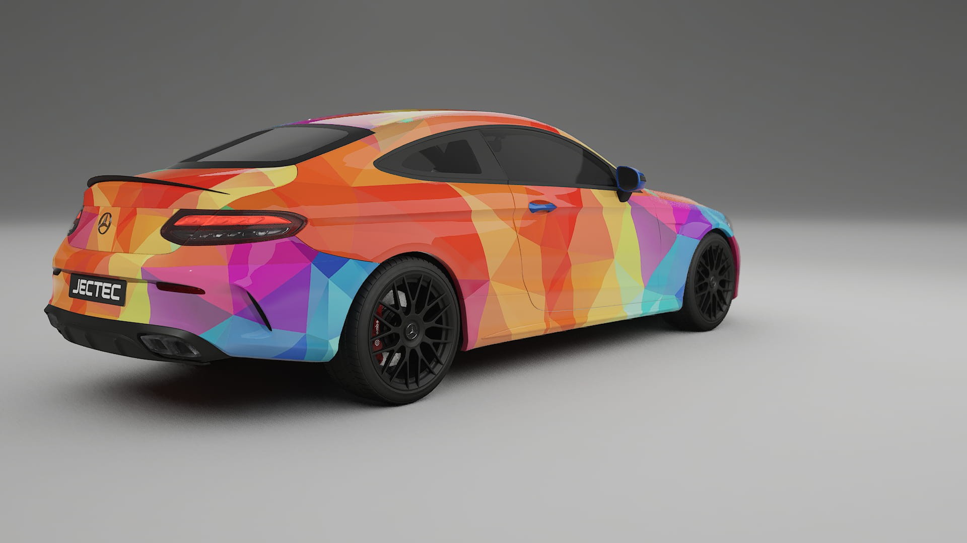 Mercedes C63 AMG W205 Coupe VECTOR VIBE – Kit Wrap PPF Personalizat din Folie de Poliuretan Imprimabilă