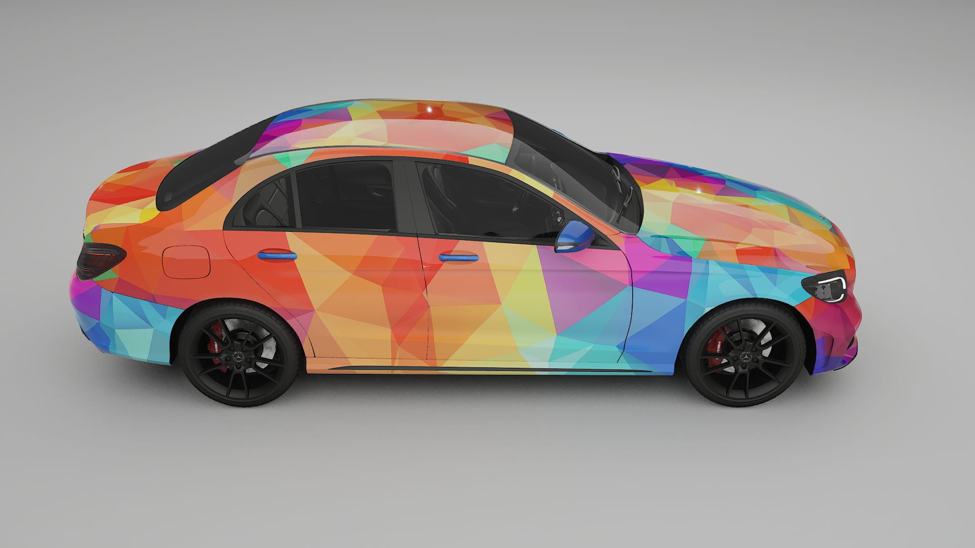 Mercedes C-class W205 AMG sedan VECTOR VIBE – Kit Wrap PPF Personalizat din Folie de Poliuretan Imprimabilă