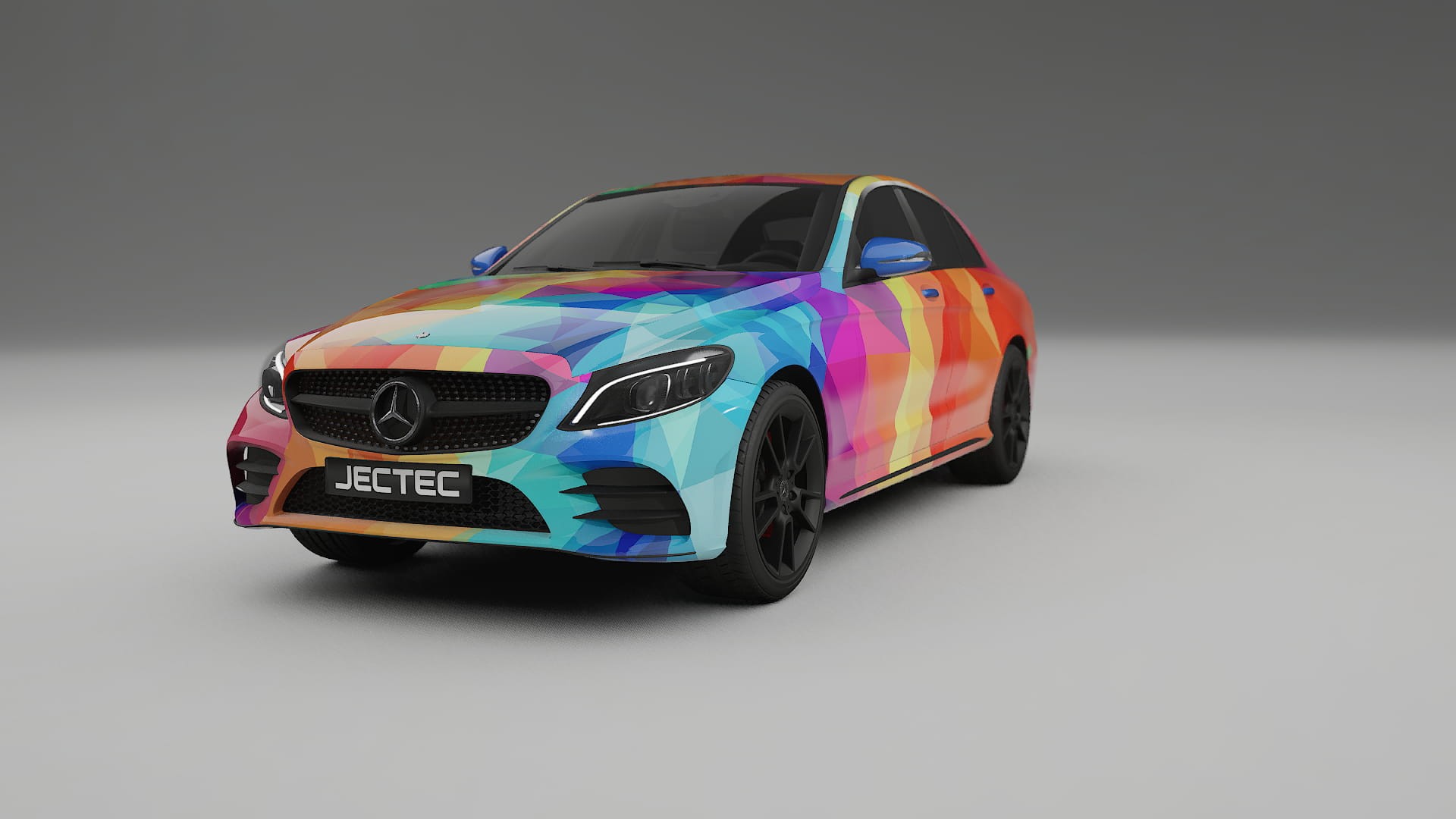Mercedes C-class W205 AMG sedan VECTOR VIBE – Kit Wrap PPF Personalizat din Folie de Poliuretan Imprimabilă
