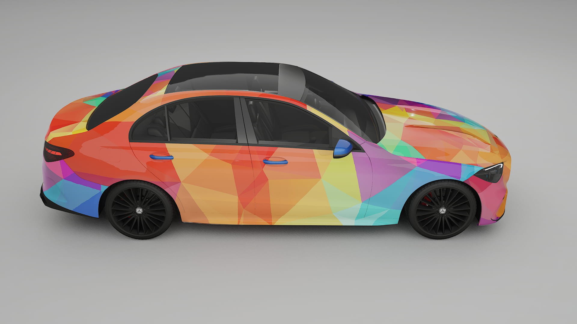 Mercedes C-class W206 VECTOR VIBE – Kit Wrap PPF Personalizat din Folie de Poliuretan Imprimabilă