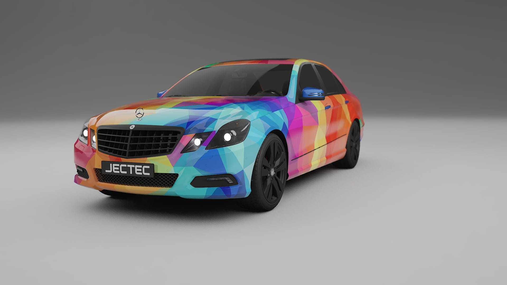 Mercedes E-class Sedan W212 Prefacelift pre-LCI VECTOR VIBE – Kit Wrap PPF Personalizat din Folie de Poliuretan Imprimabilă
