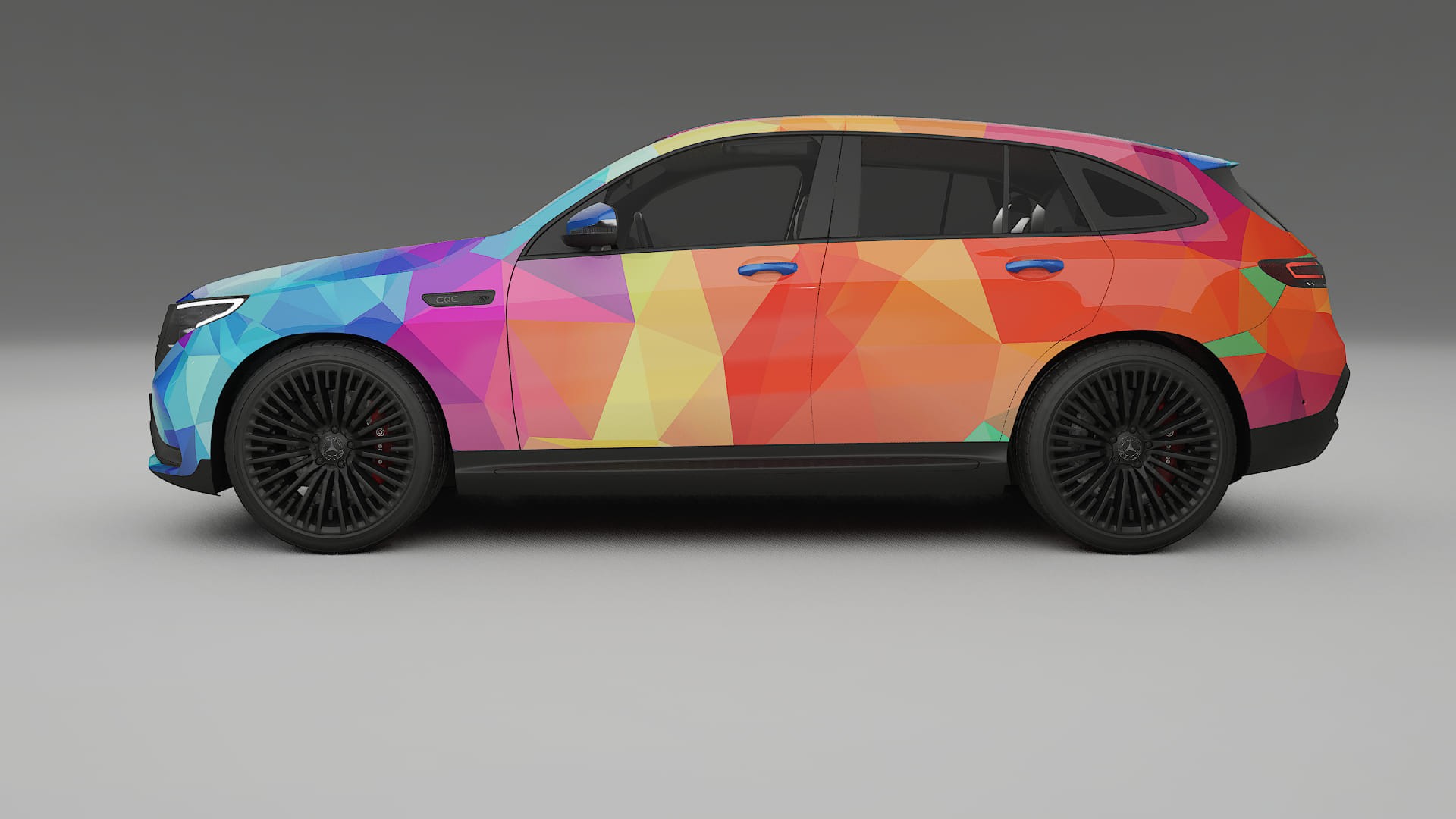 Mercedes EQC AMG VECTOR VIBE – Kit Wrap PPF Personalizat din Folie de Poliuretan Imprimabilă