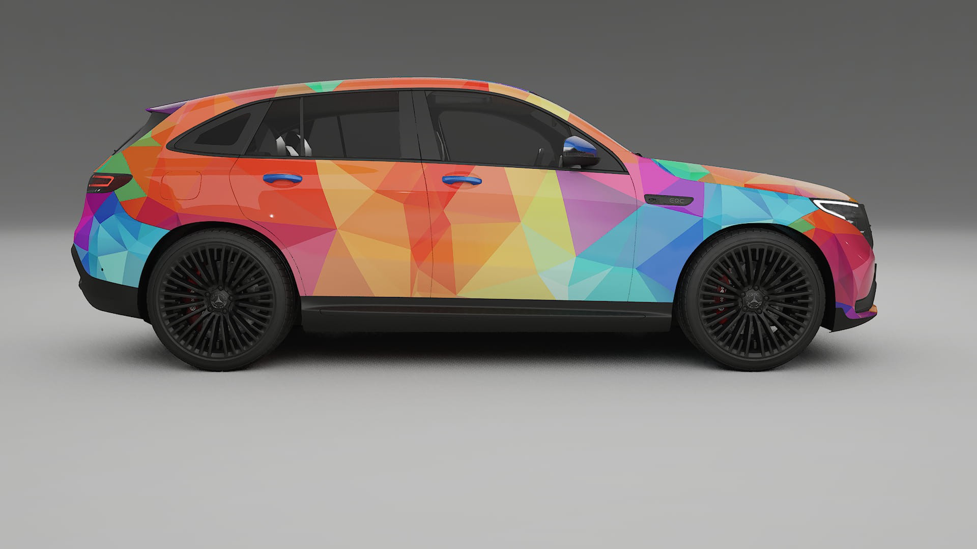 Mercedes EQC AMG VECTOR VIBE – Kit Wrap PPF Personalizat din Folie de Poliuretan Imprimabilă