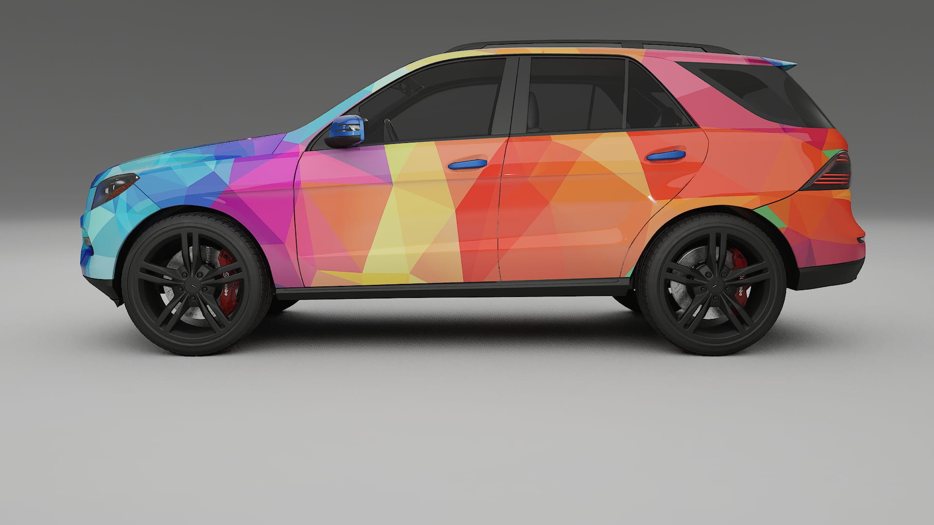 Mercedes M-class W166 VECTOR VIBE – Kit Wrap PPF Personalizat din Folie de Poliuretan Imprimabilă