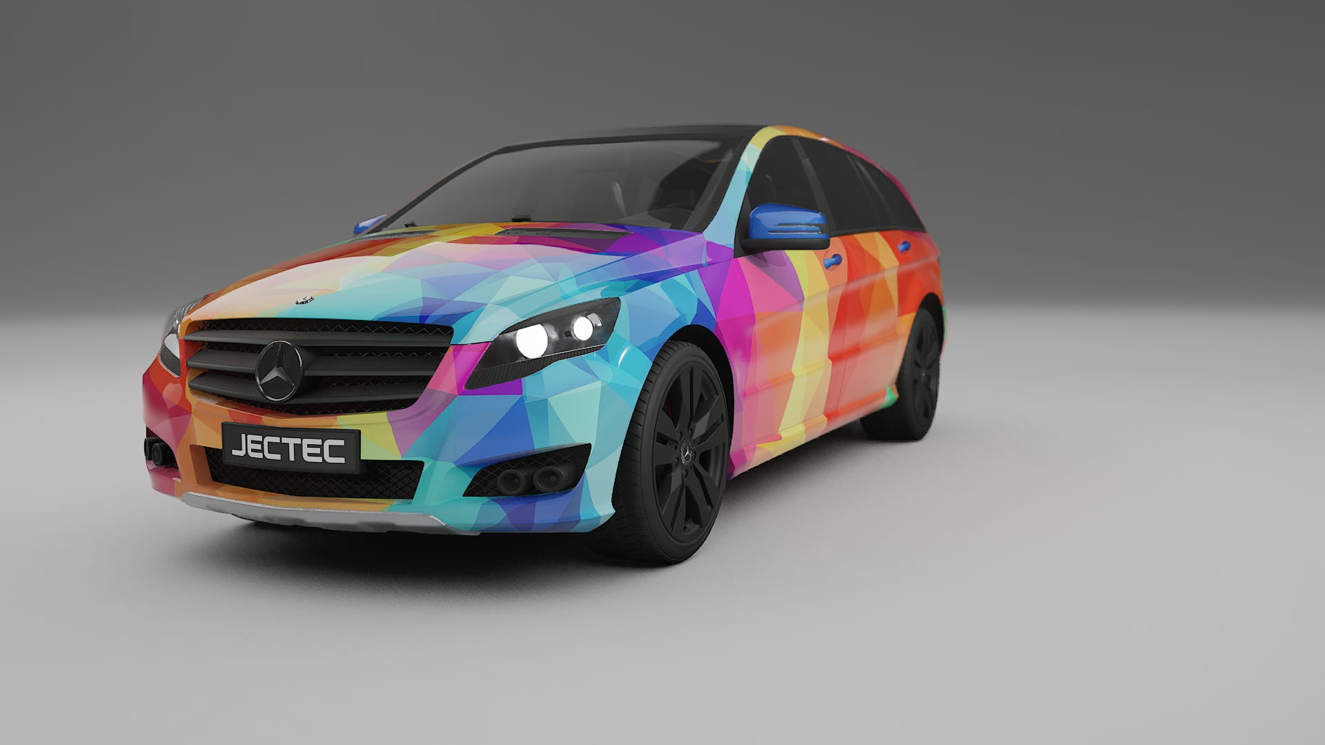 Mercedes R-class W251 facelift LCI VECTOR VIBE – Kit Wrap PPF Personalizat din Folie de Poliuretan Imprimabilă