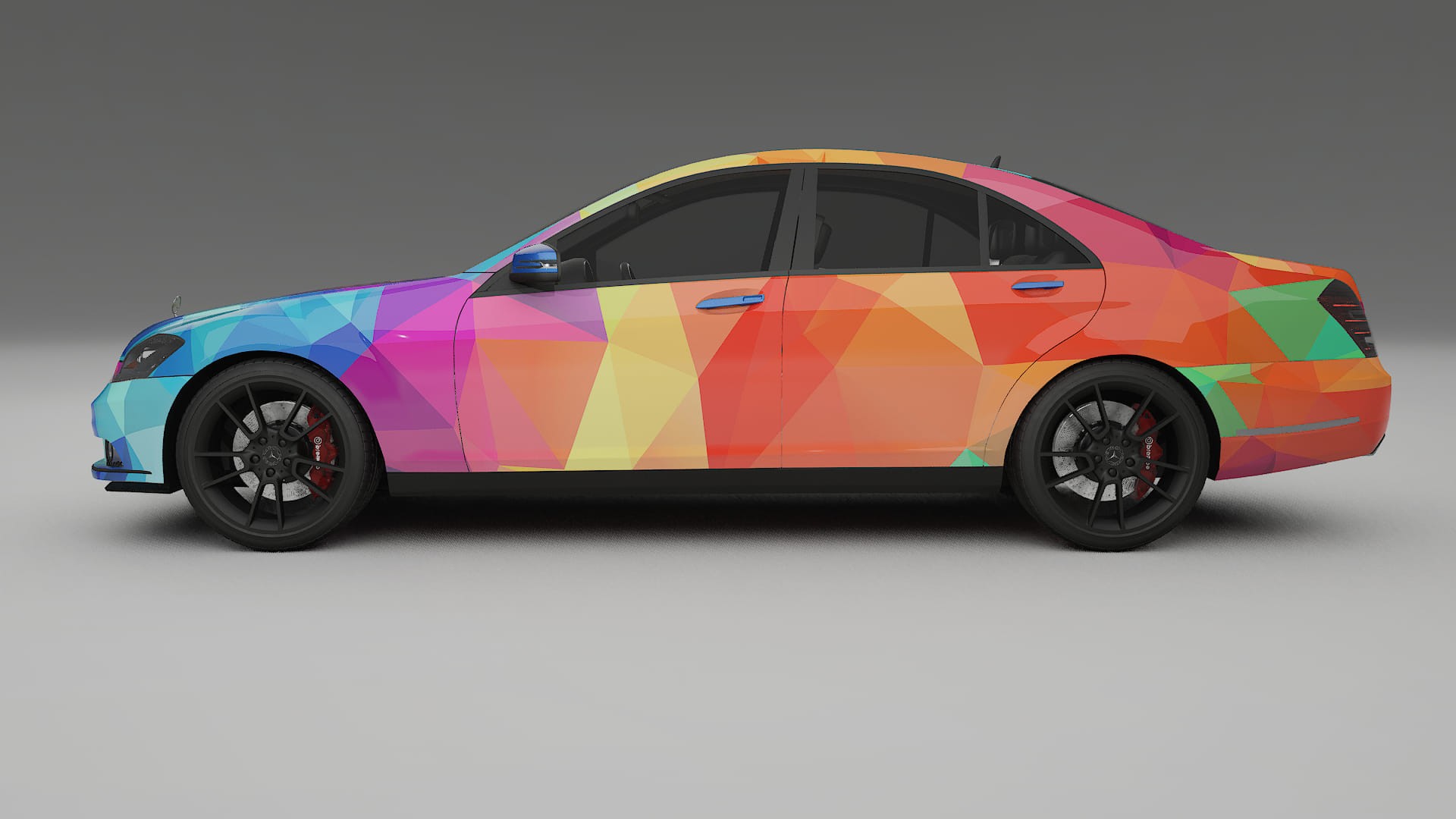 Mercedes S-class W221 facelift LCI VECTOR VIBE – Kit Wrap PPF Personalizat din Folie de Poliuretan Imprimabilă