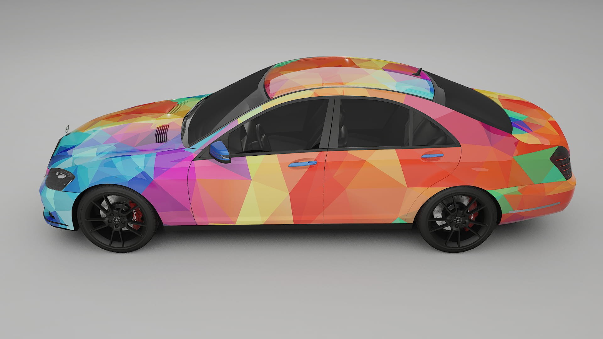 Mercedes S-class W221 facelift LCI VECTOR VIBE – Kit Wrap PPF Personalizat din Folie de Poliuretan Imprimabilă