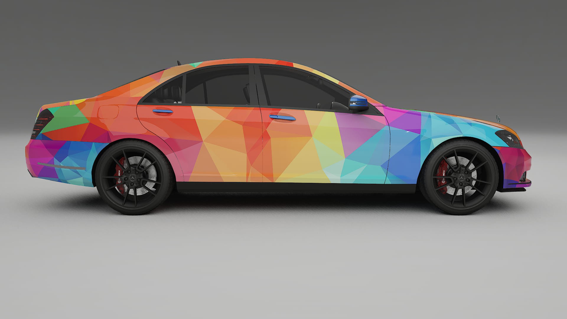 Mercedes S-class W221 facelift LCI VECTOR VIBE – Kit Wrap PPF Personalizat din Folie de Poliuretan Imprimabilă