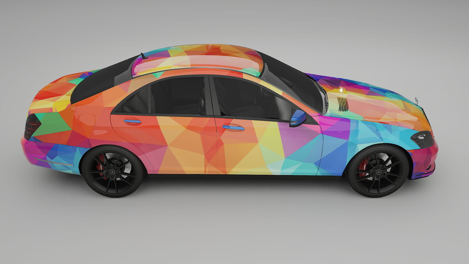 Mercedes S-class W221 facelift LCI VECTOR VIBE – Kit Wrap PPF Personalizat din Folie de Poliuretan Imprimabilă