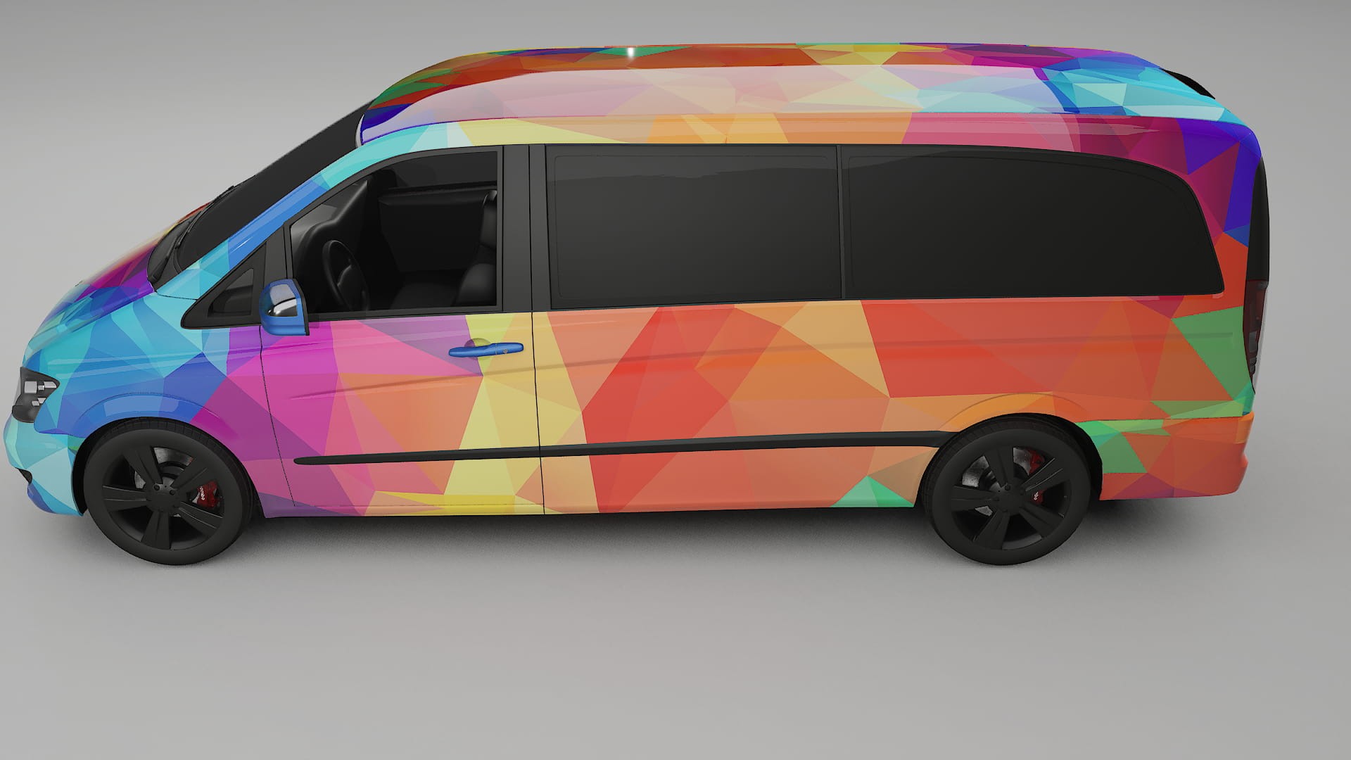 Mercedes Viano Extralong W439 Facelift LCI VECTOR VIBE – Kit Wrap PPF Personalizat din Folie de Poliuretan Imprimabilă
