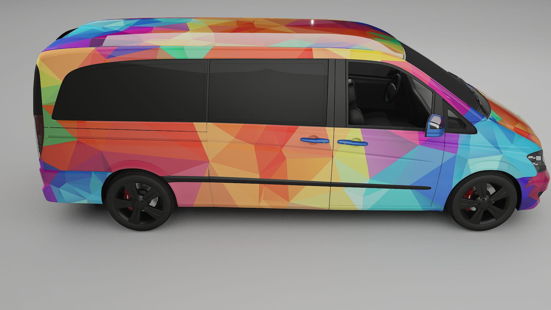 Mercedes Viano Extralong W439 Facelift LCI VECTOR VIBE – Kit Wrap PPF Personalizat din Folie de Poliuretan Imprimabilă