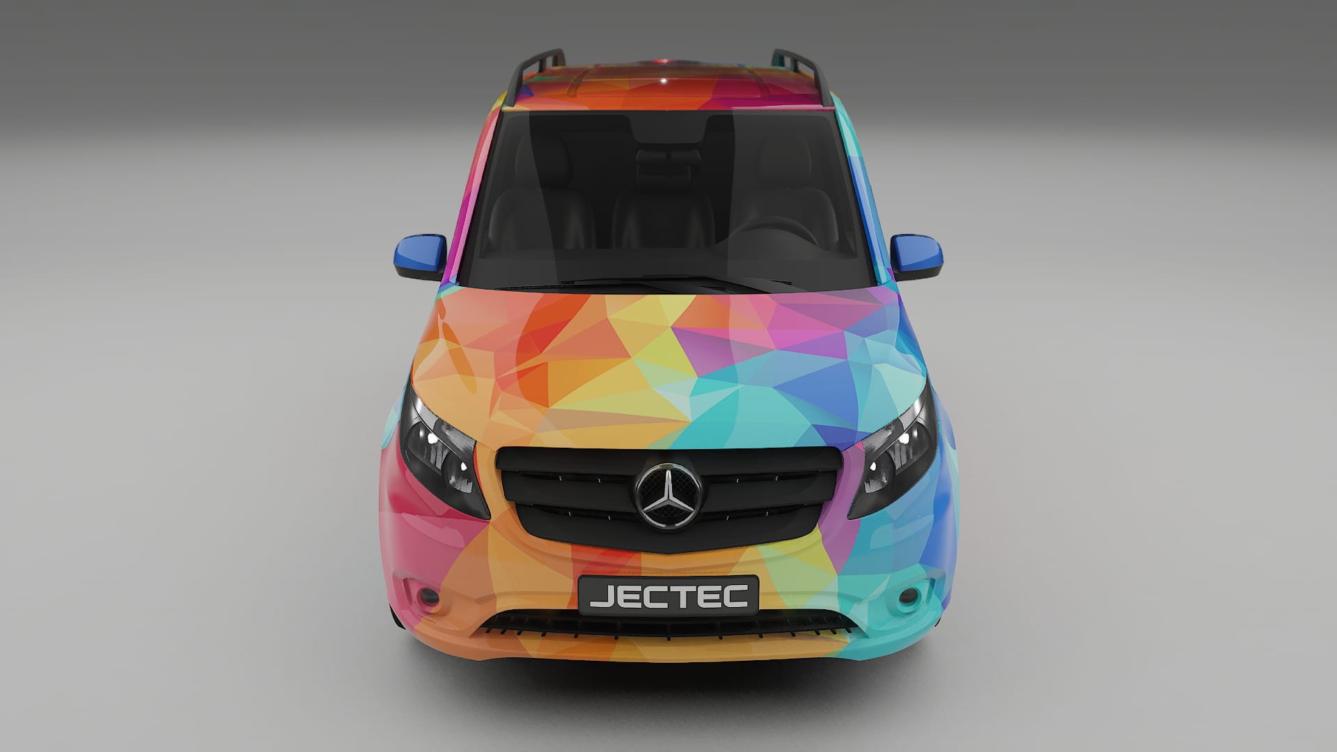 Mercedes Vito Short W447 prefacelift pre-LCI VECTOR VIBE – Kit Wrap PPF Personalizat din Folie de Poliuretan Imprimabilă