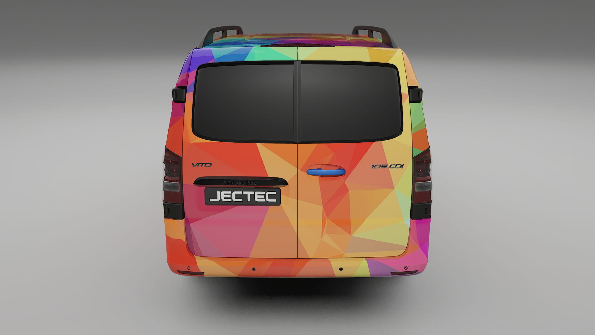 Mercedes Vito Short W447 prefacelift pre-LCI VECTOR VIBE – Kit Wrap PPF Personalizat din Folie de Poliuretan Imprimabilă