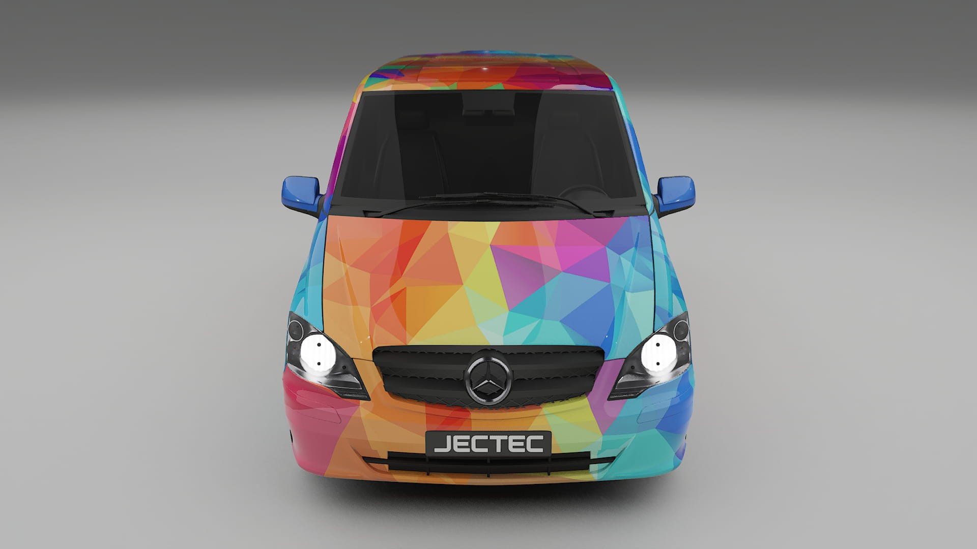 Mercedes Vito Short W639 facelift LCI VECTOR VIBE – Kit Wrap PPF Personalizat din Folie de Poliuretan Imprimabilă