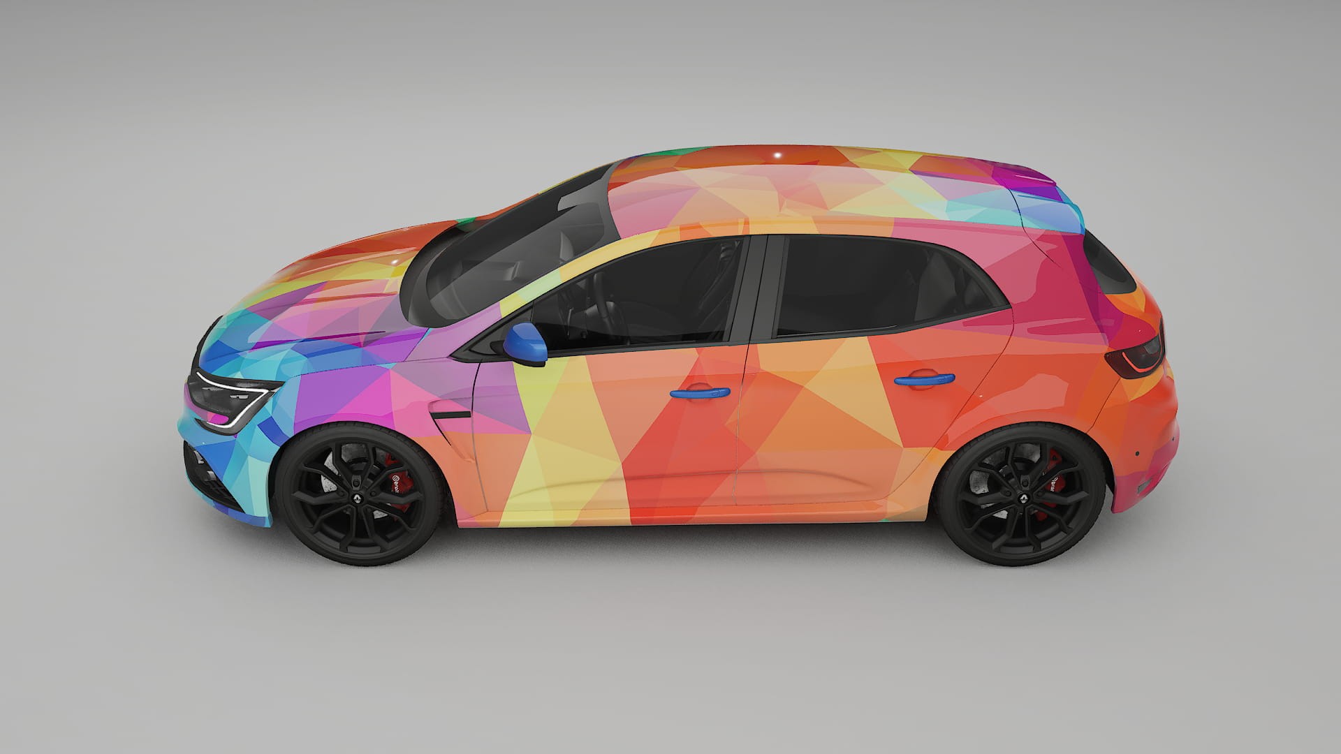 Renault Megane RS IV VECTOR VIBE – Kit Wrap PPF Personalizat din Folie de Poliuretan Imprimabilă