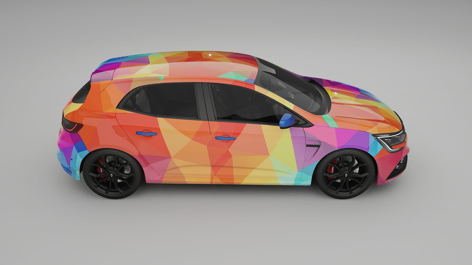 Renault Megane RS IV VECTOR VIBE – Kit Wrap PPF Personalizat din Folie de Poliuretan Imprimabilă