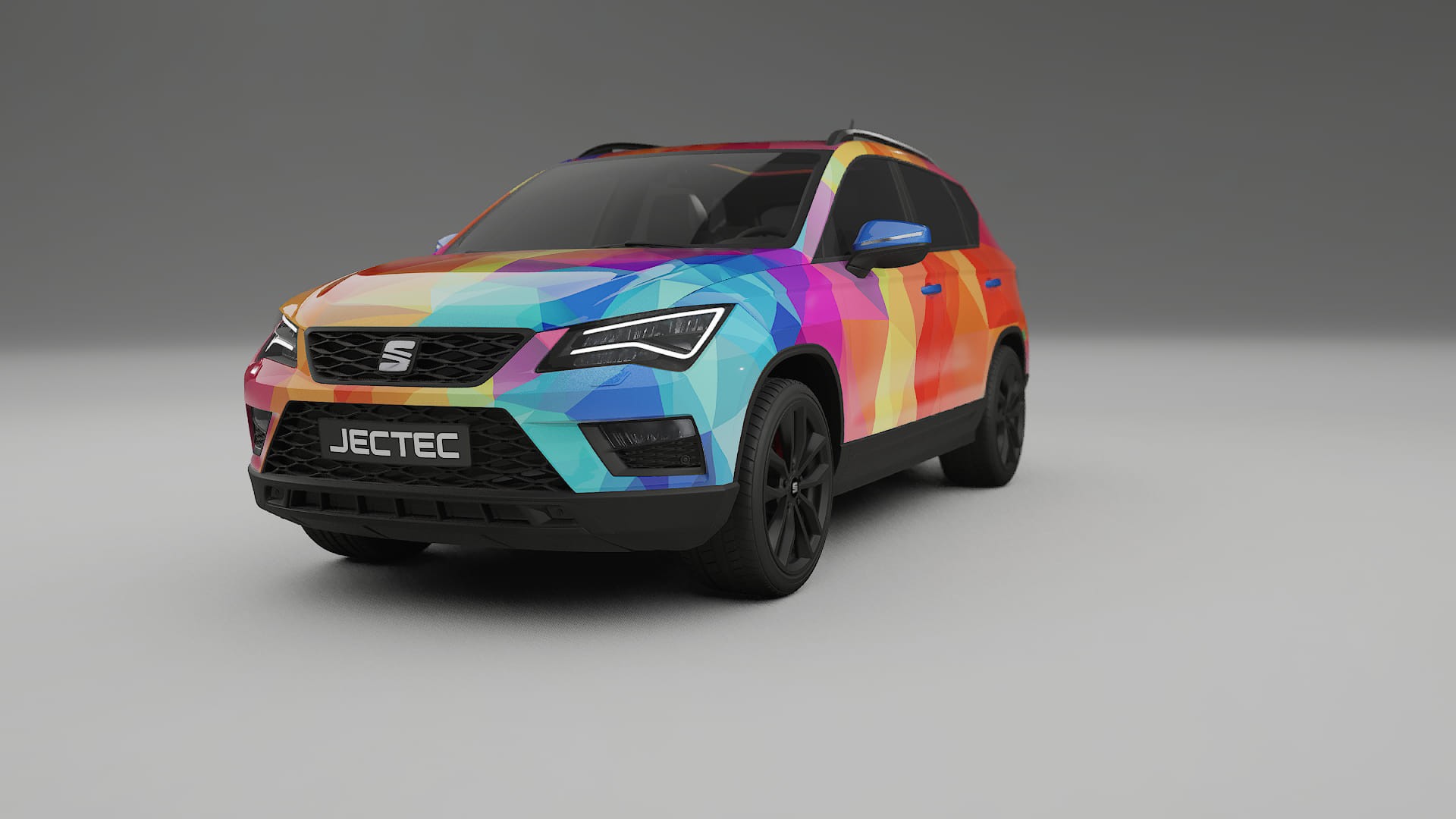 Seat Ateca KH7 VECTOR VIBE – Kit Wrap PPF Personalizat din Folie de Poliuretan Imprimabilă