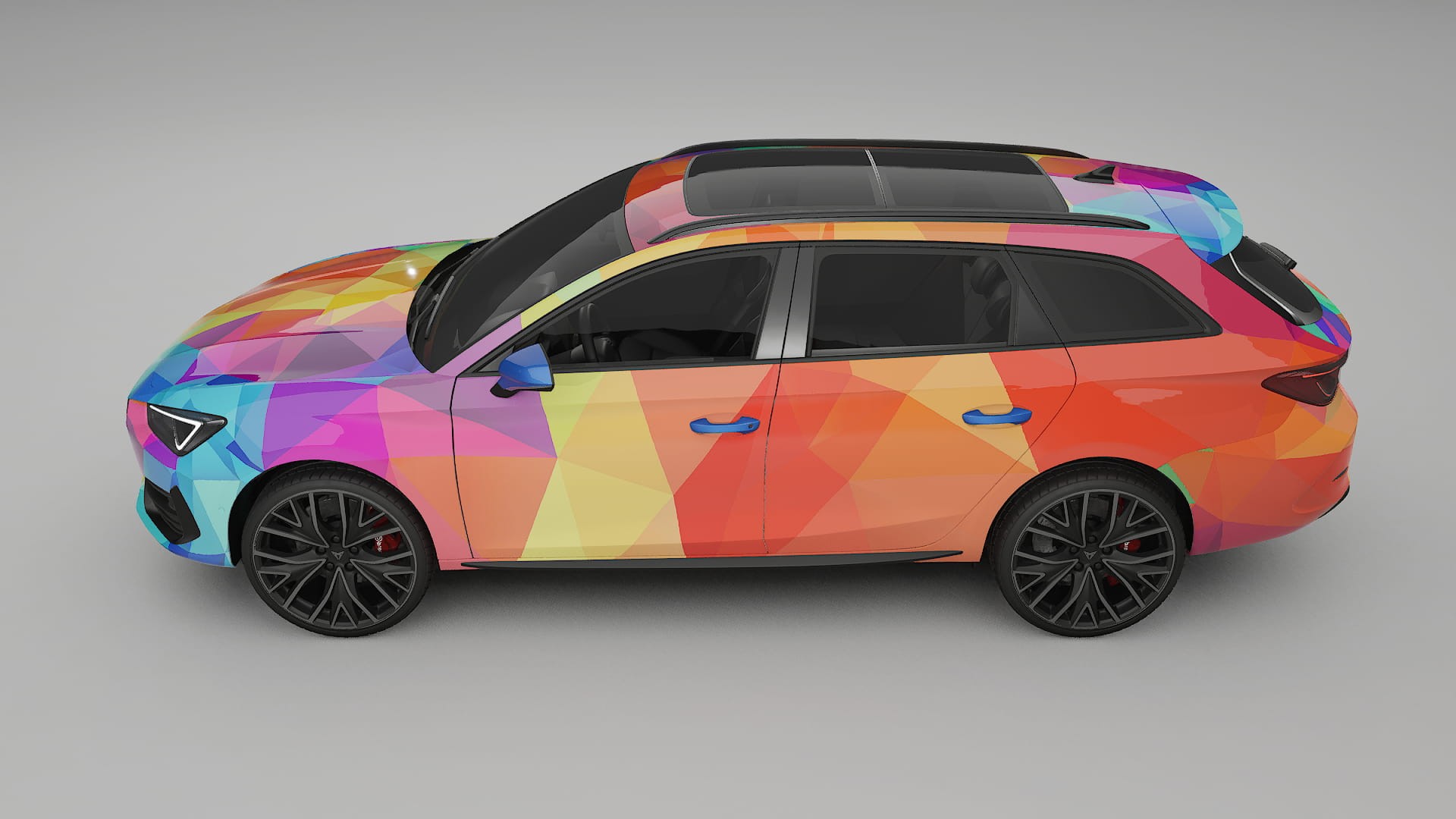 Seat Leon Cupra KL VECTOR VIBE – Kit Wrap PPF Personalizat din Folie de Poliuretan Imprimabilă