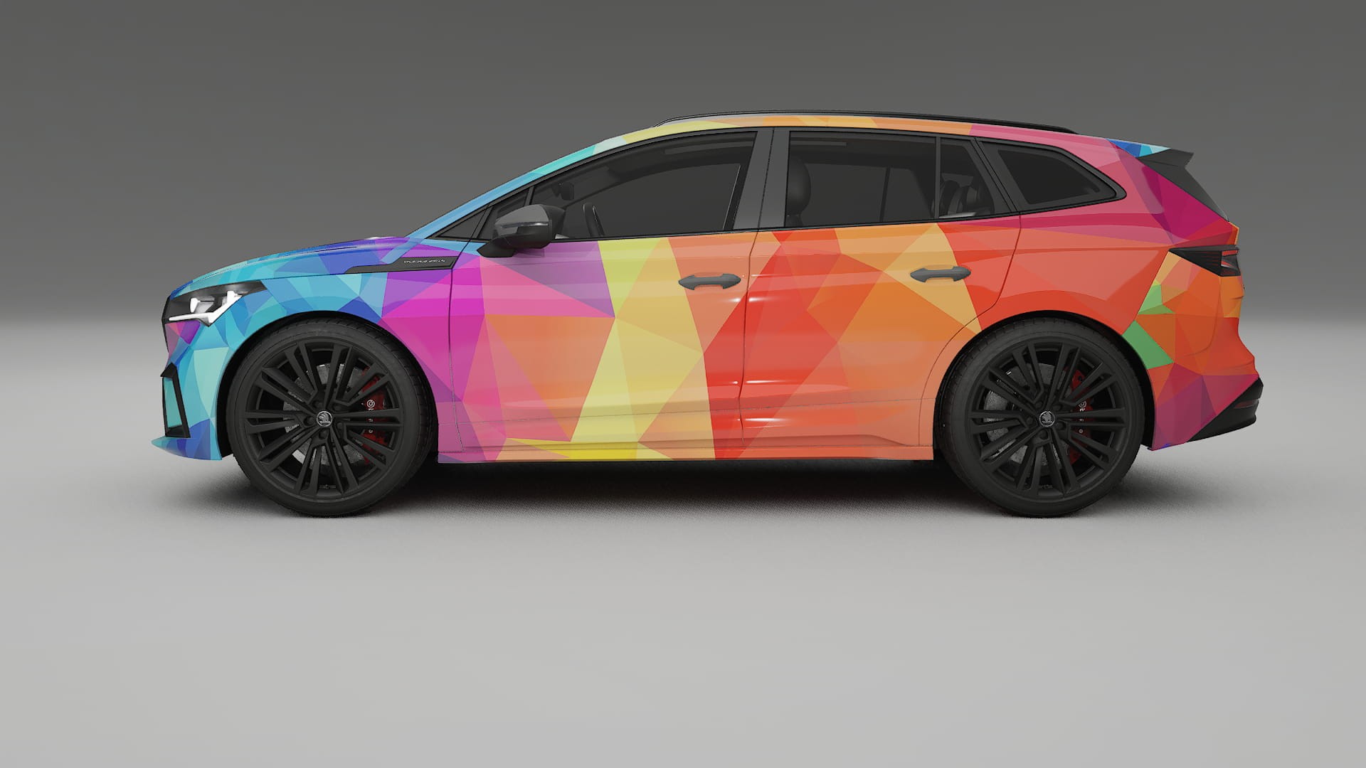 Škoda Enyaq MEB VECTOR VIBE – Kit Wrap PPF Personalizat din Folie de Poliuretan Imprimabilă