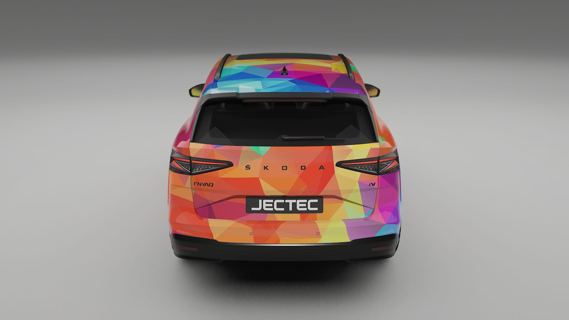 Škoda Enyaq MEB VECTOR VIBE – Kit Wrap PPF Personalizat din Folie de Poliuretan Imprimabilă