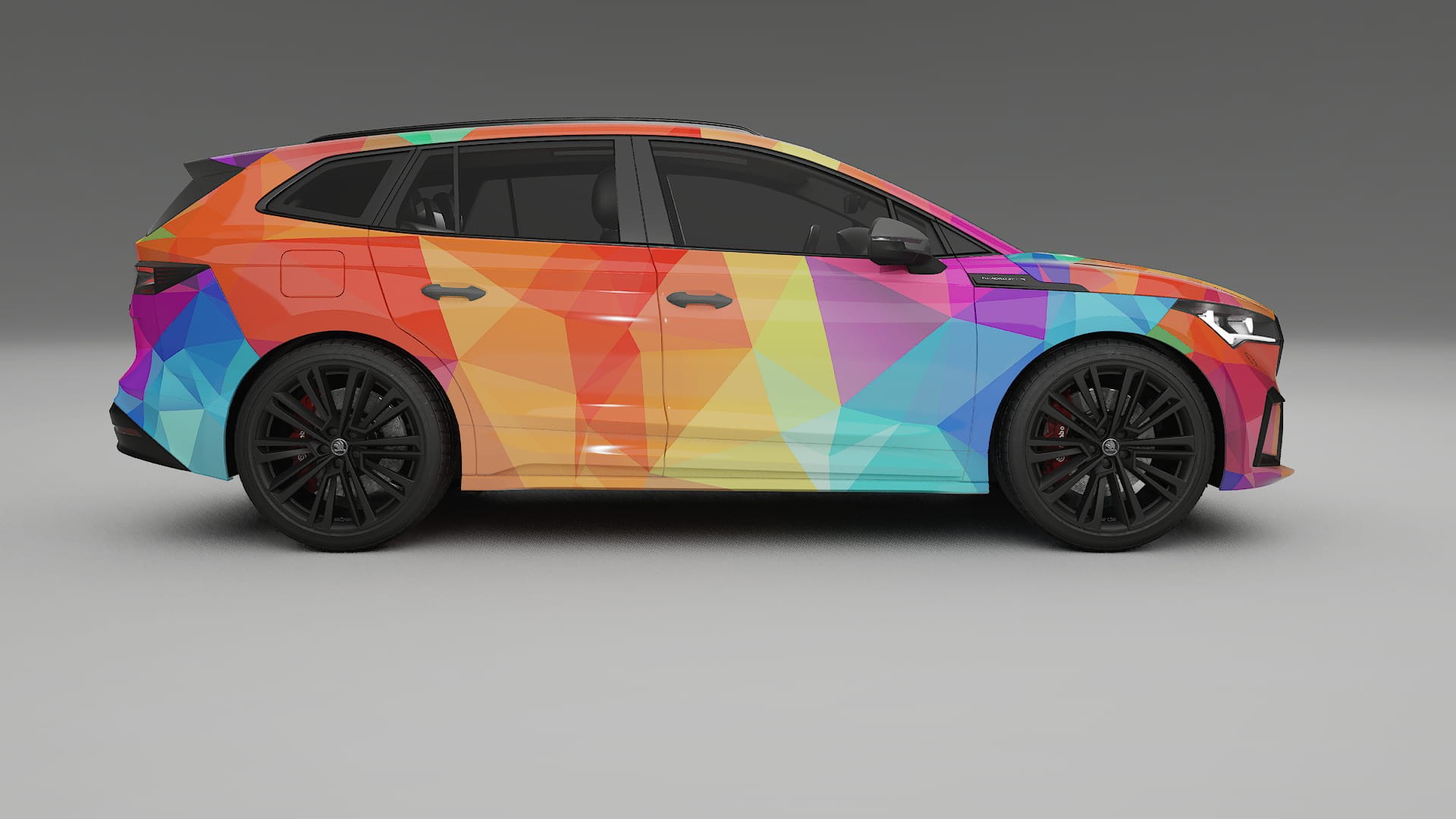 Škoda Enyaq MEB VECTOR VIBE – Kit Wrap PPF Personalizat din Folie de Poliuretan Imprimabilă