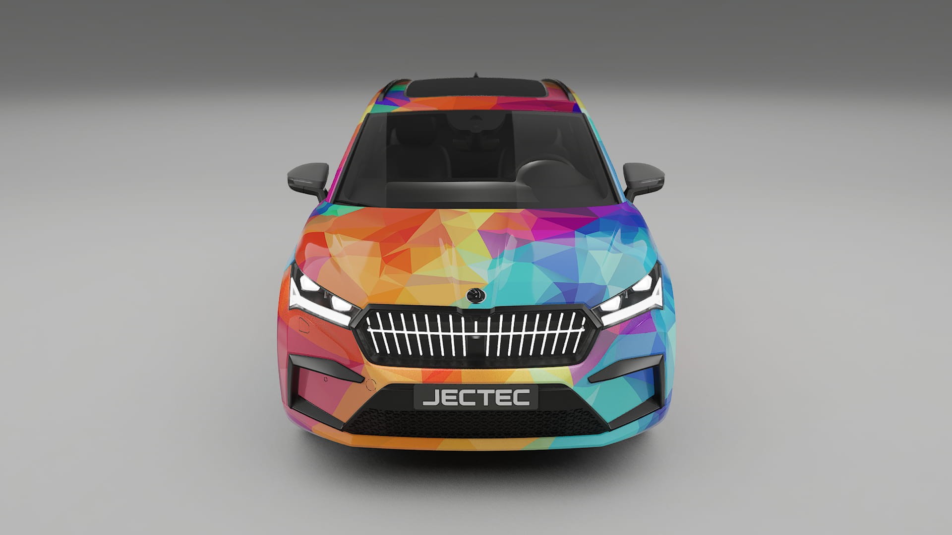 Škoda Enyaq MEB VECTOR VIBE – Kit Wrap PPF Personalizat din Folie de Poliuretan Imprimabilă