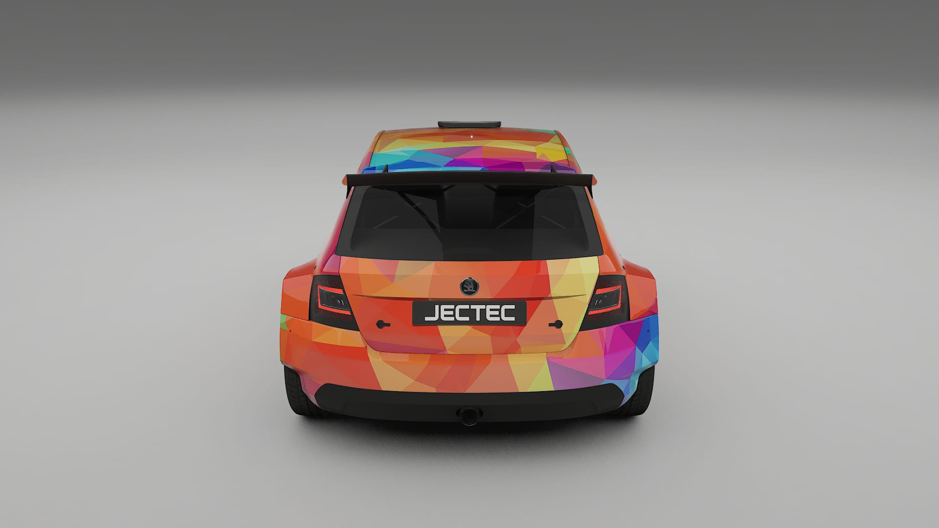Škoda Fabia R5 6V VECTOR VIBE – Kit Wrap PPF Personalizat din Folie de Poliuretan Imprimabilă