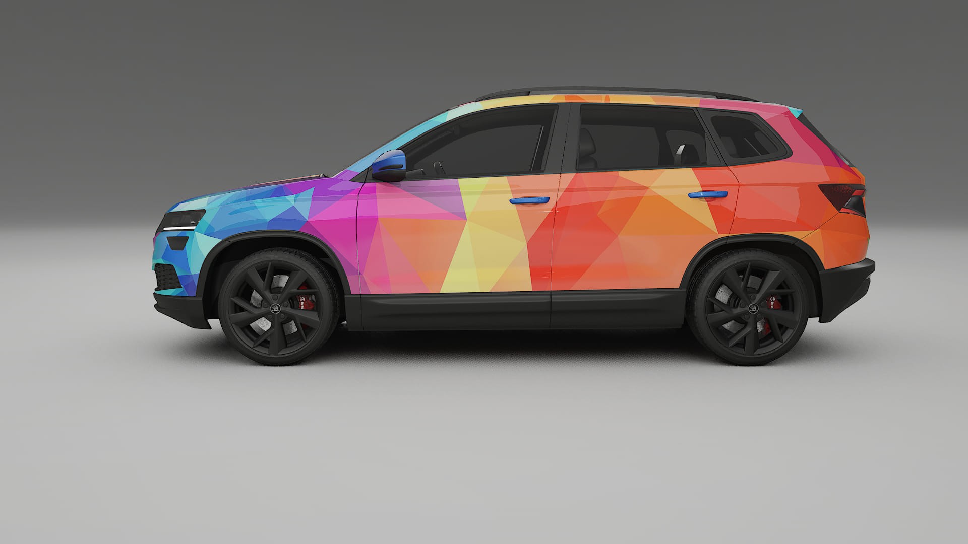 Škoda Karoq NU7 VECTOR VIBE – Kit Wrap PPF Personalizat din Folie de Poliuretan Imprimabilă