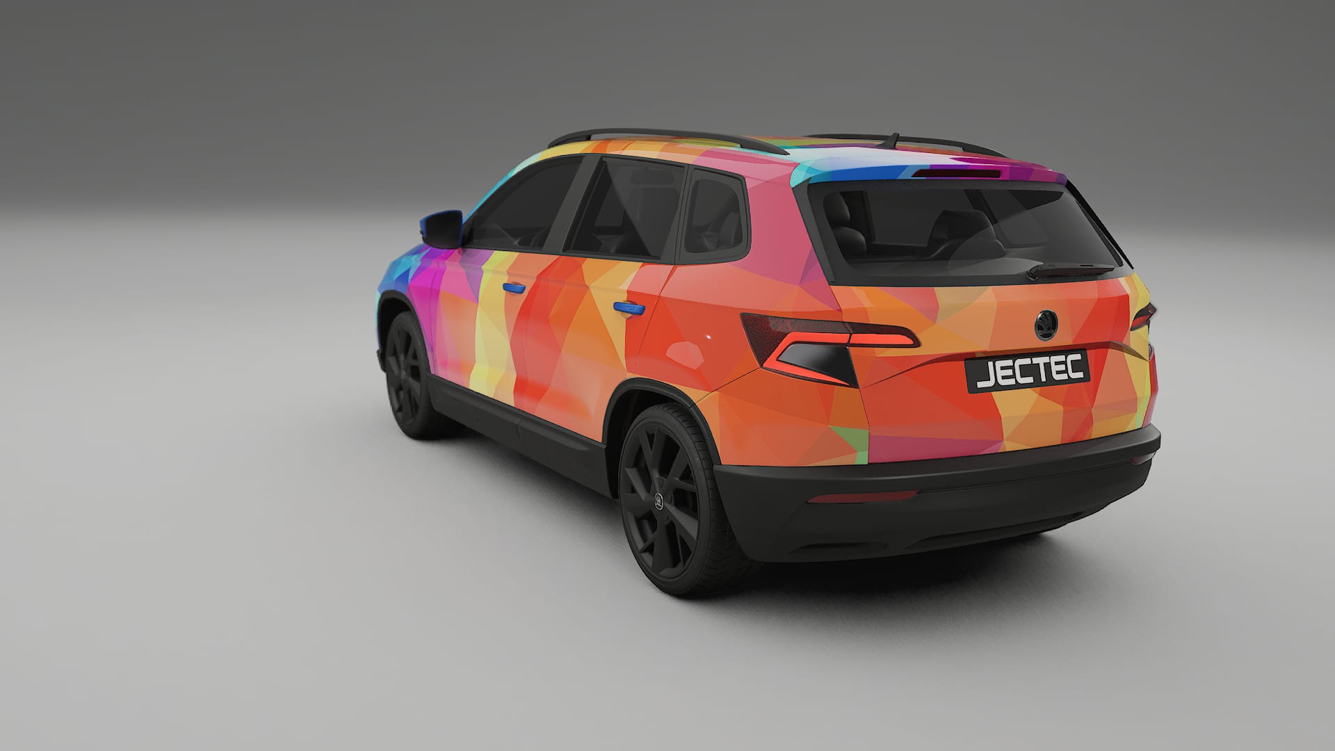 Škoda Karoq NU7 VECTOR VIBE – Kit Wrap PPF Personalizat din Folie de Poliuretan Imprimabilă