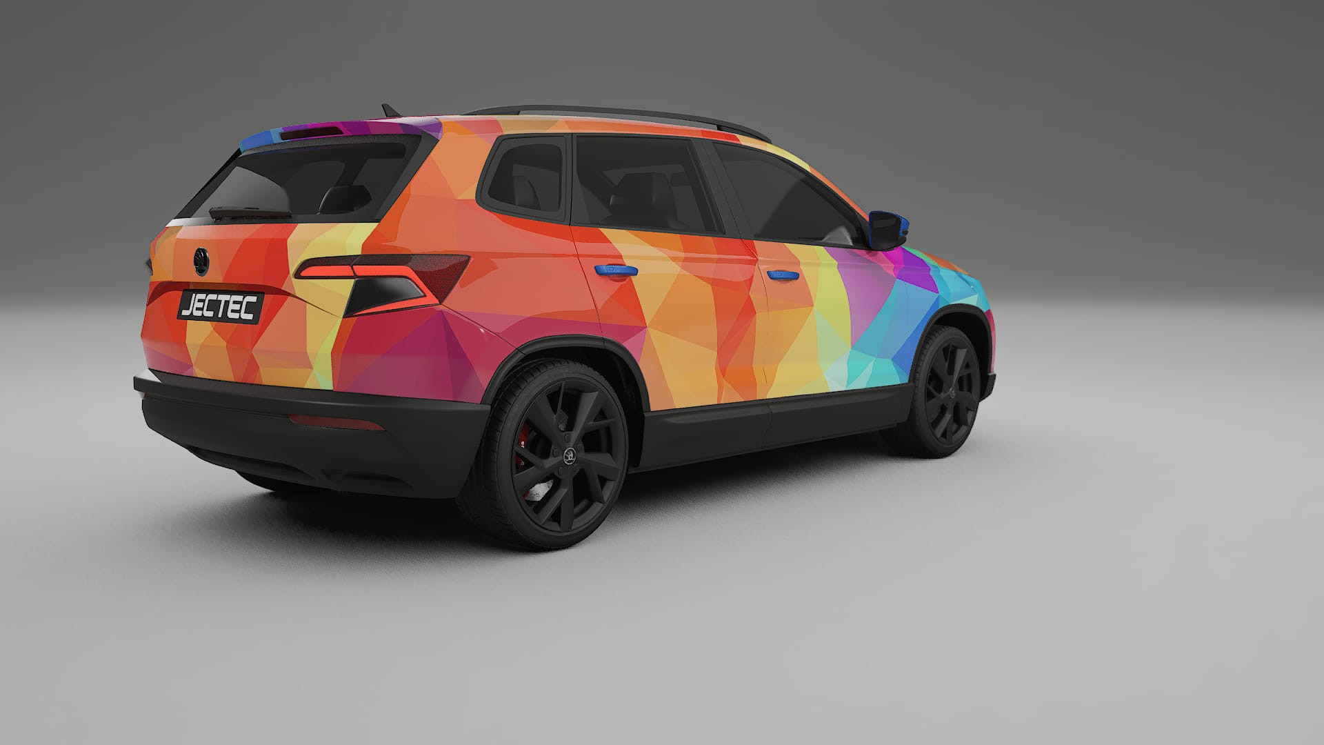 Škoda Karoq NU7 VECTOR VIBE – Kit Wrap PPF Personalizat din Folie de Poliuretan Imprimabilă