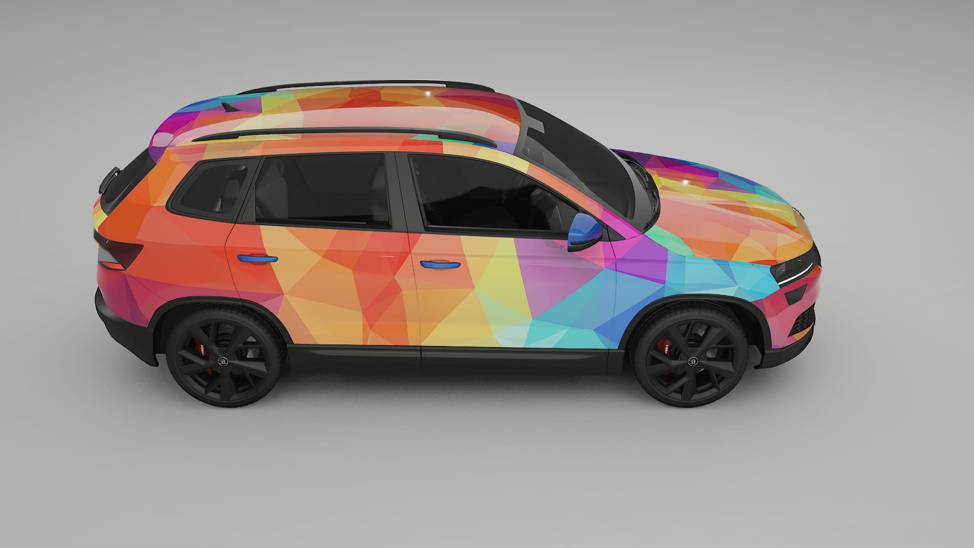 Škoda Karoq NU7 VECTOR VIBE – Kit Wrap PPF Personalizat din Folie de Poliuretan Imprimabilă