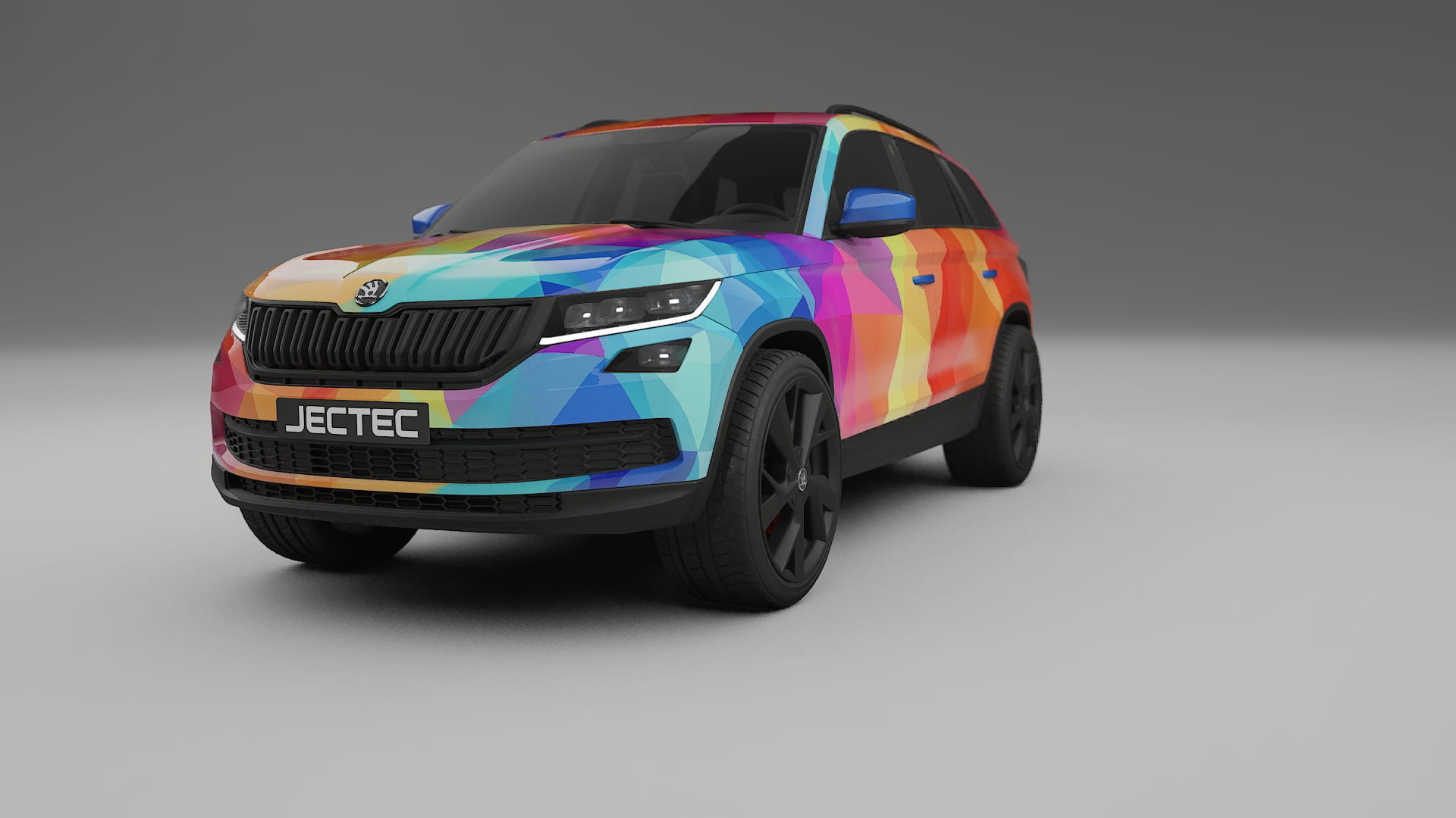 Škoda Kodiaq NS7 VECTOR VIBE – Kit Wrap PPF Personalizat din Folie de Poliuretan Imprimabilă