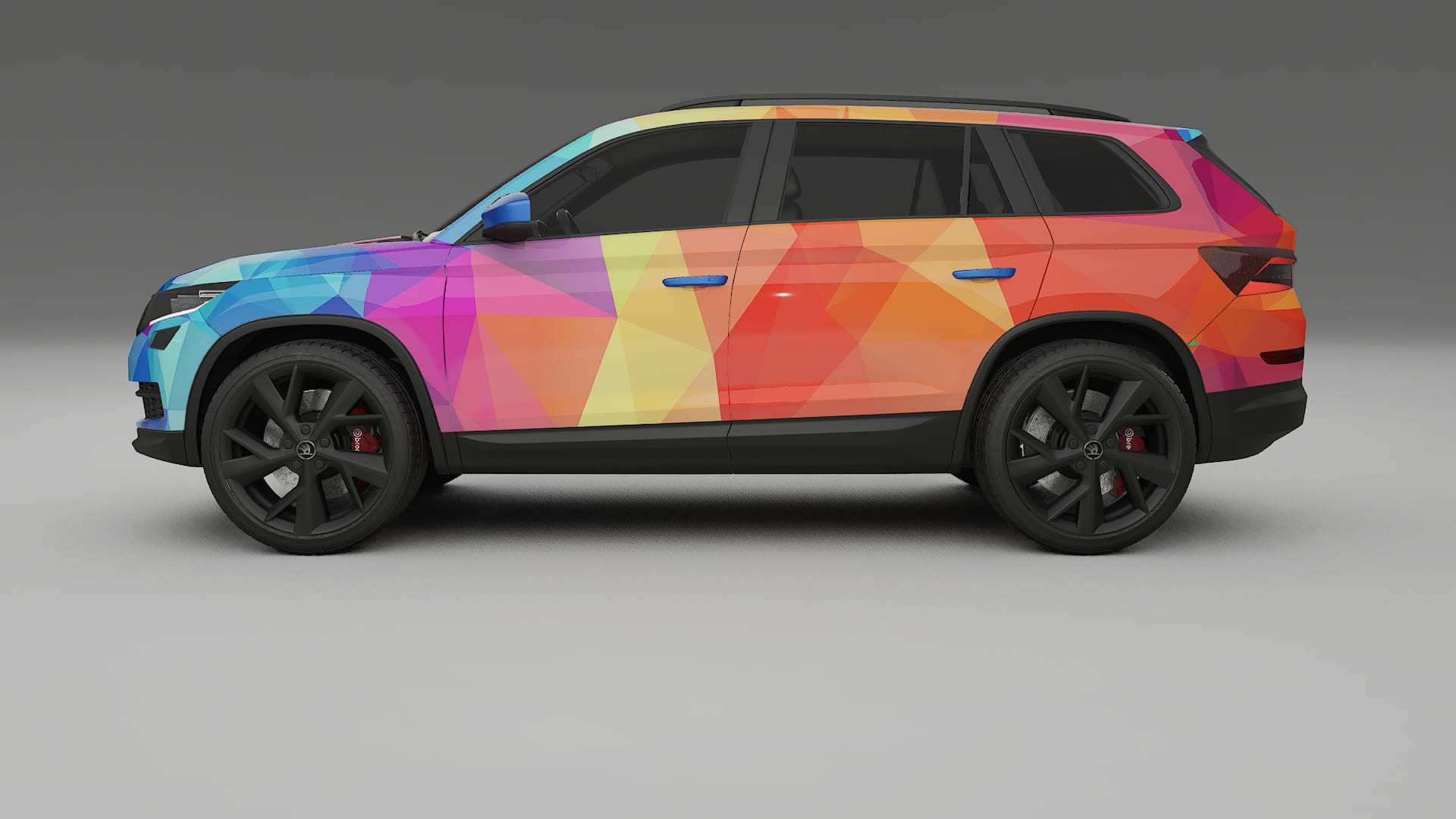 Škoda Kodiaq NS7 VECTOR VIBE – Kit Wrap PPF Personalizat din Folie de Poliuretan Imprimabilă