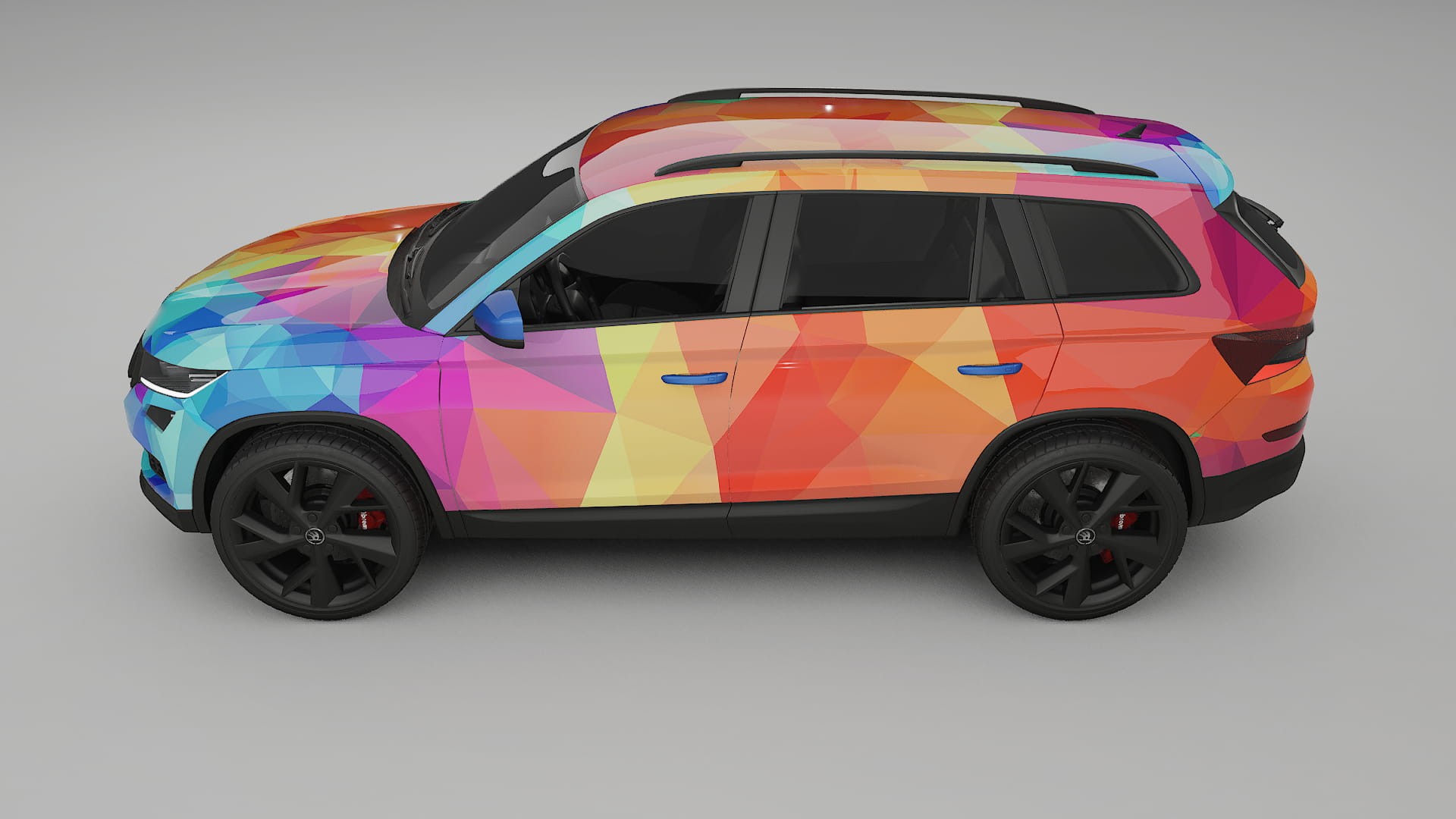 Škoda Kodiaq NS7 VECTOR VIBE – Kit Wrap PPF Personalizat din Folie de Poliuretan Imprimabilă