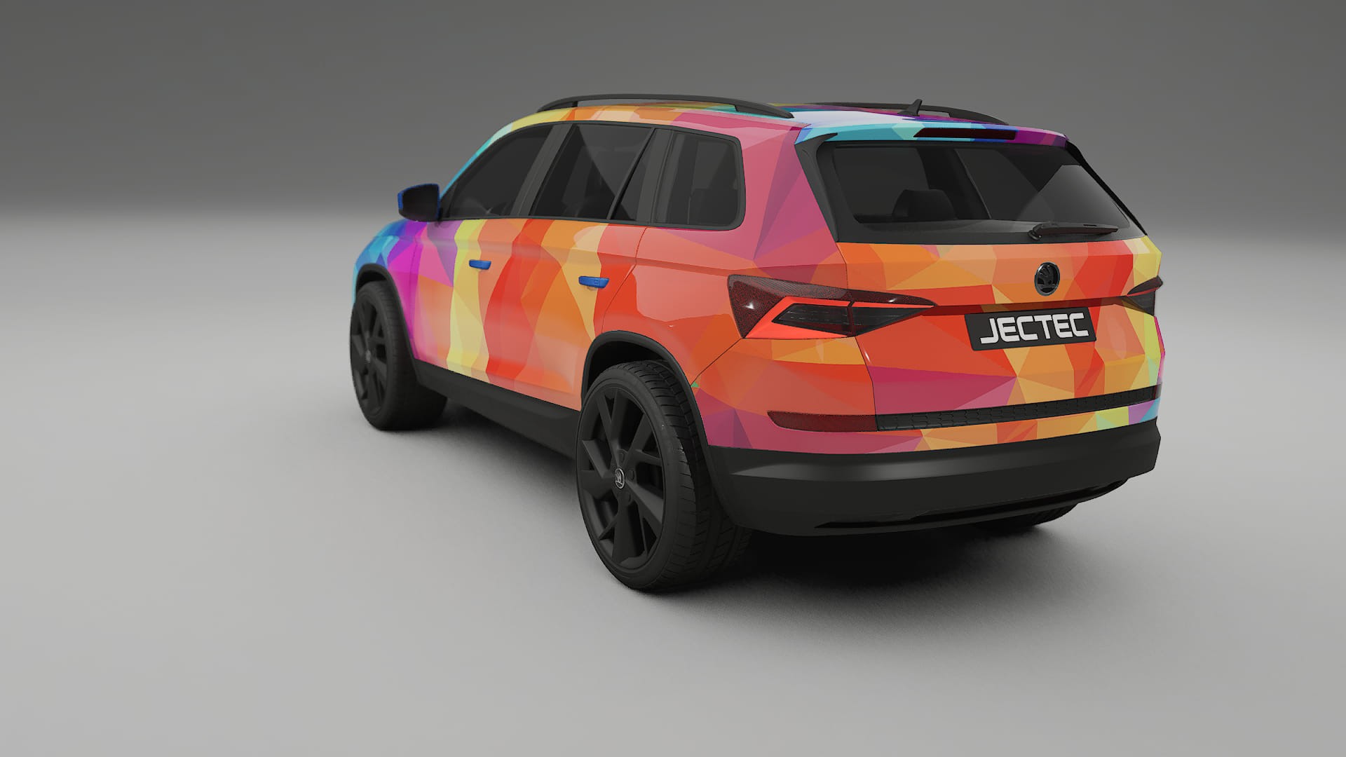 Škoda Kodiaq NS7 VECTOR VIBE – Kit Wrap PPF Personalizat din Folie de Poliuretan Imprimabilă