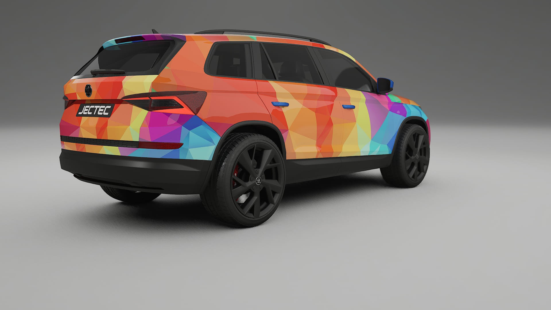 Škoda Kodiaq NS7 VECTOR VIBE – Kit Wrap PPF Personalizat din Folie de Poliuretan Imprimabilă