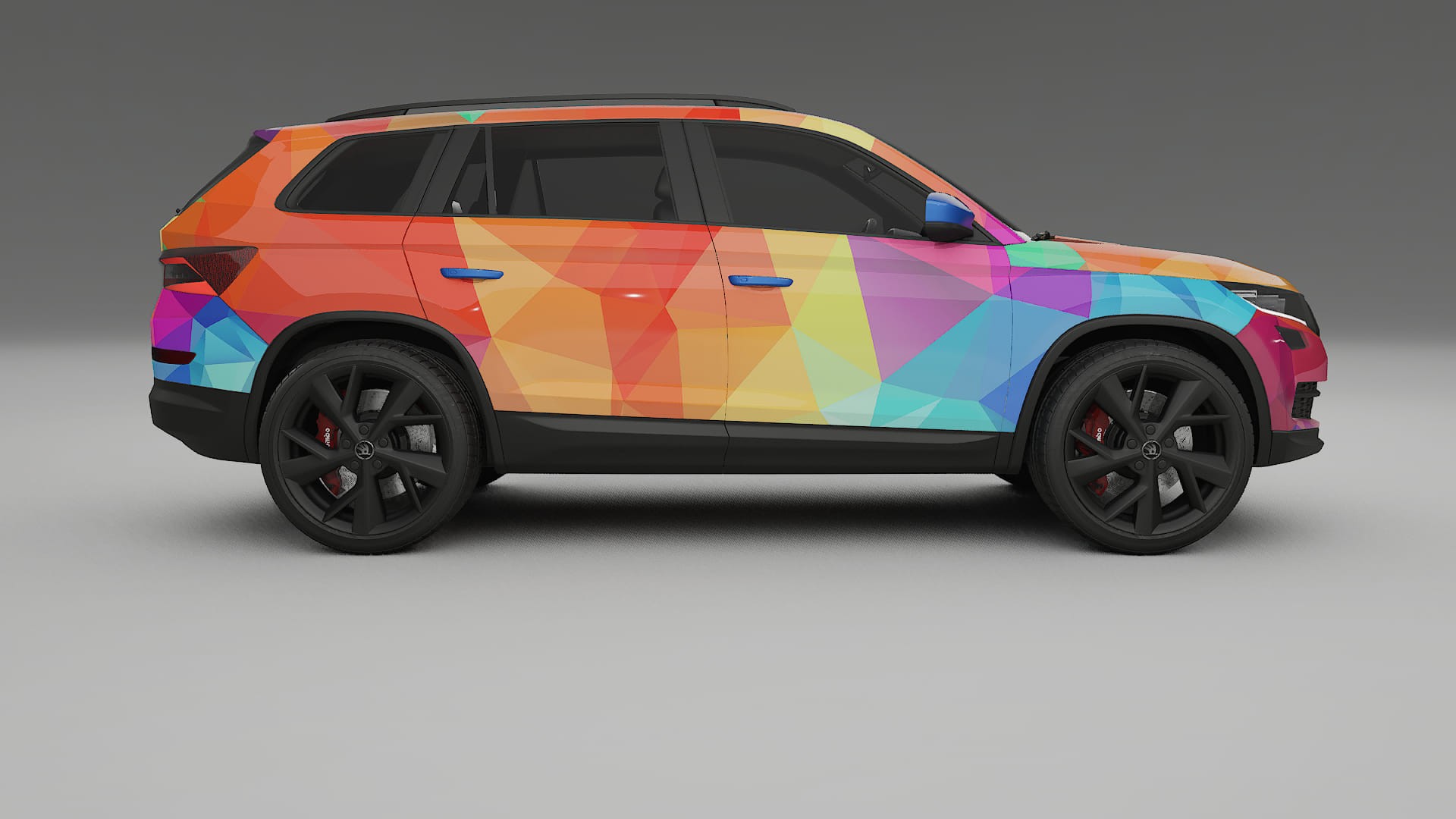 Škoda Kodiaq NS7 VECTOR VIBE – Kit Wrap PPF Personalizat din Folie de Poliuretan Imprimabilă