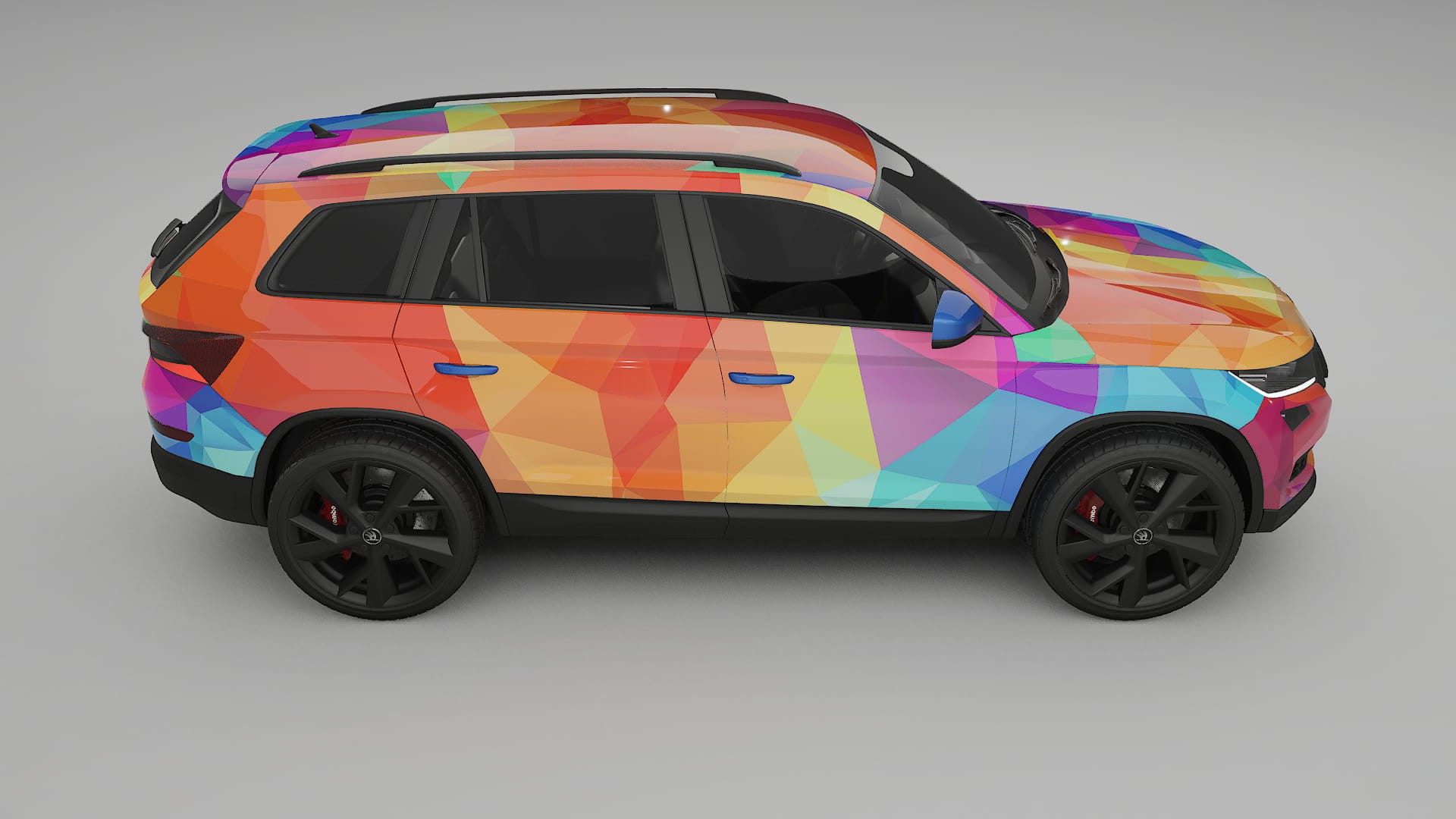 Škoda Kodiaq NS7 VECTOR VIBE – Kit Wrap PPF Personalizat din Folie de Poliuretan Imprimabilă