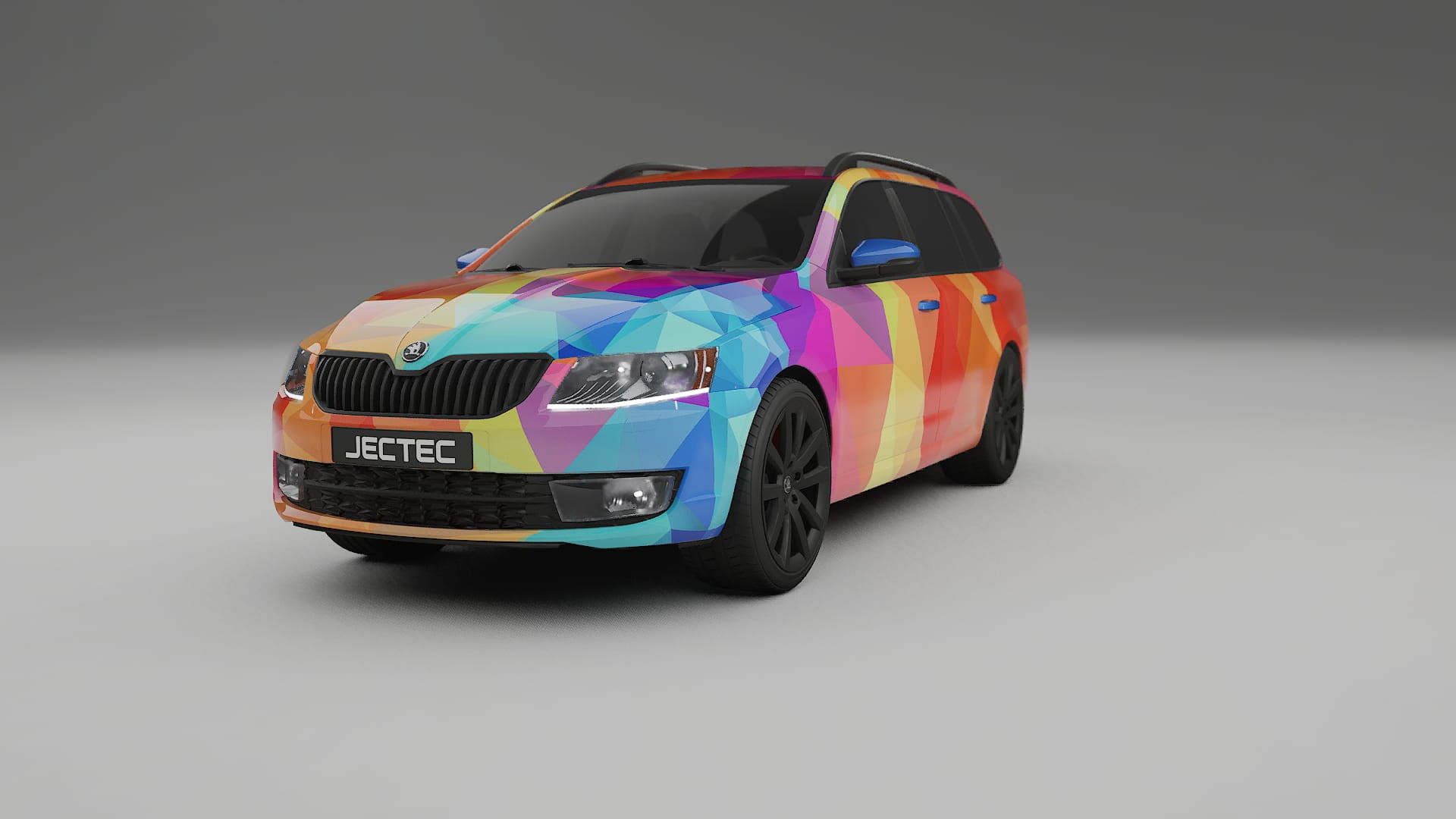 Škoda Octavia combi 5E VECTOR VIBE – Kit Wrap PPF Personalizat din Folie de Poliuretan Imprimabilă