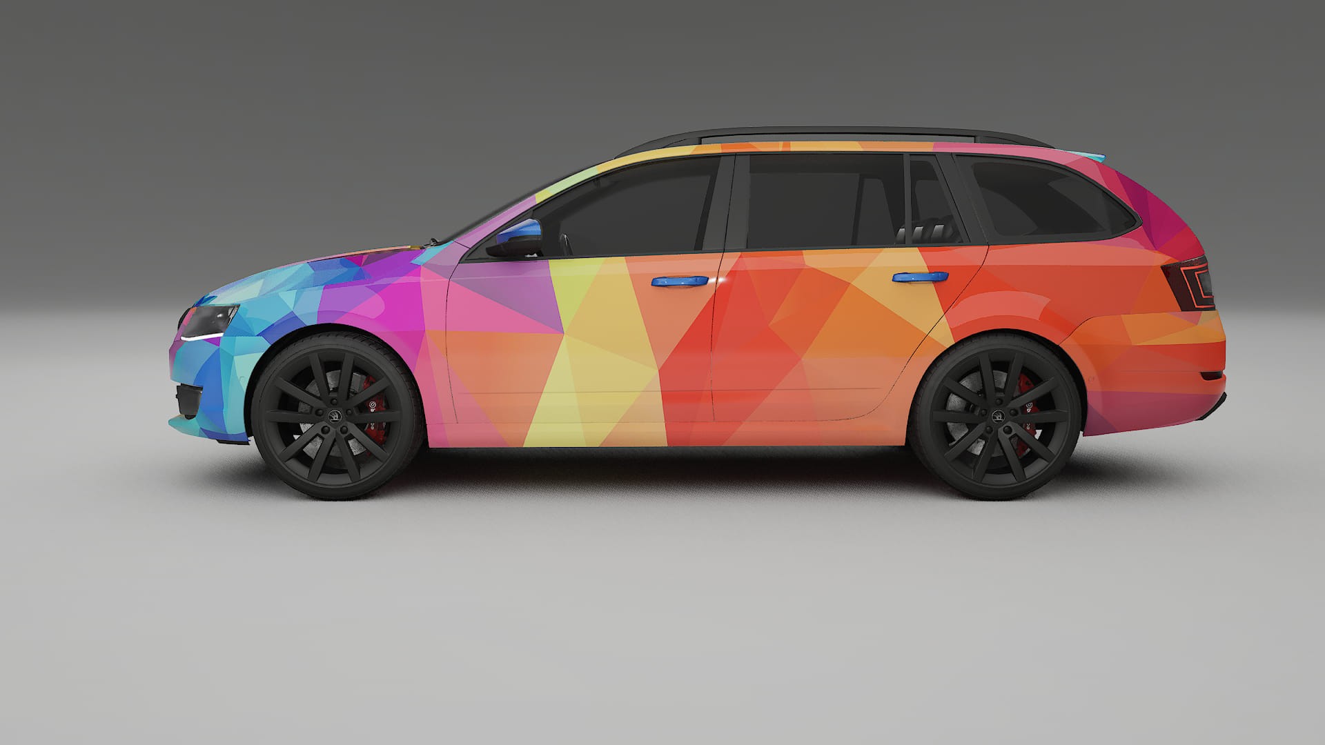 Škoda Octavia combi 5E VECTOR VIBE – Kit Wrap PPF Personalizat din Folie de Poliuretan Imprimabilă