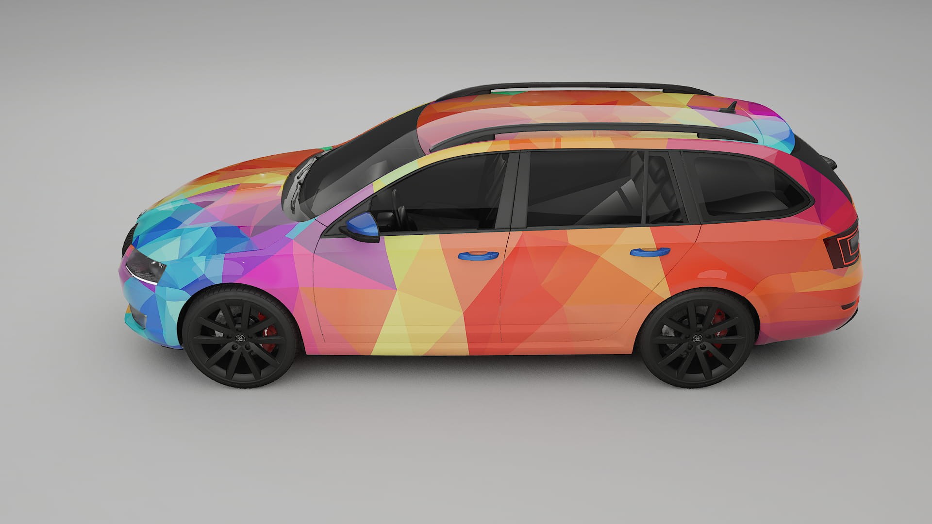 Škoda Octavia combi 5E VECTOR VIBE – Kit Wrap PPF Personalizat din Folie de Poliuretan Imprimabilă