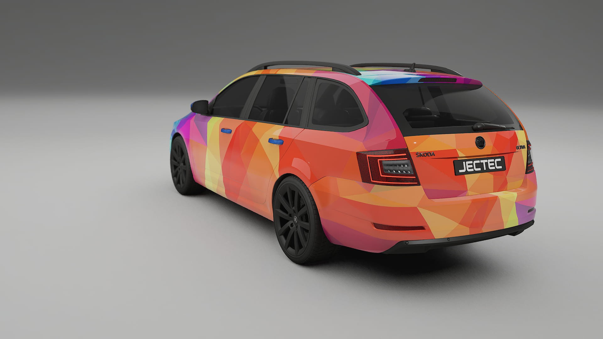 Škoda Octavia combi 5E VECTOR VIBE – Kit Wrap PPF Personalizat din Folie de Poliuretan Imprimabilă