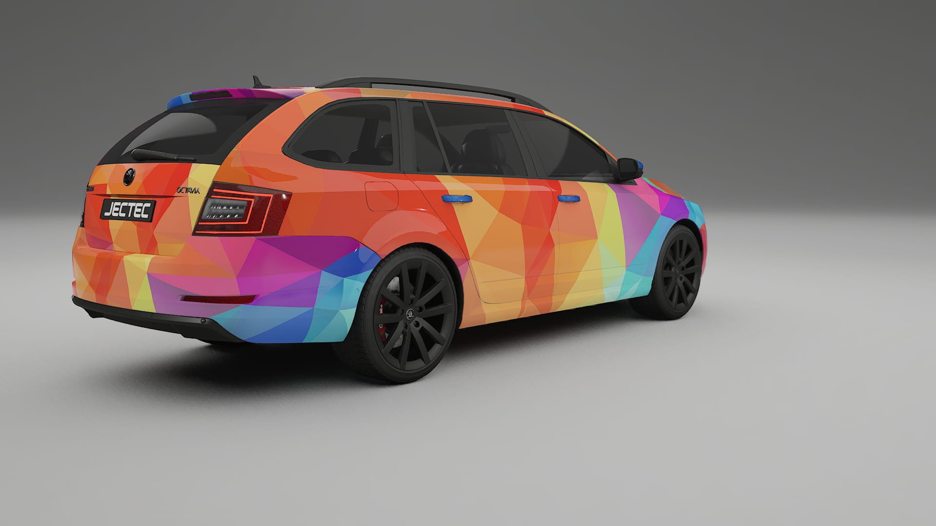 Škoda Octavia combi 5E VECTOR VIBE – Kit Wrap PPF Personalizat din Folie de Poliuretan Imprimabilă